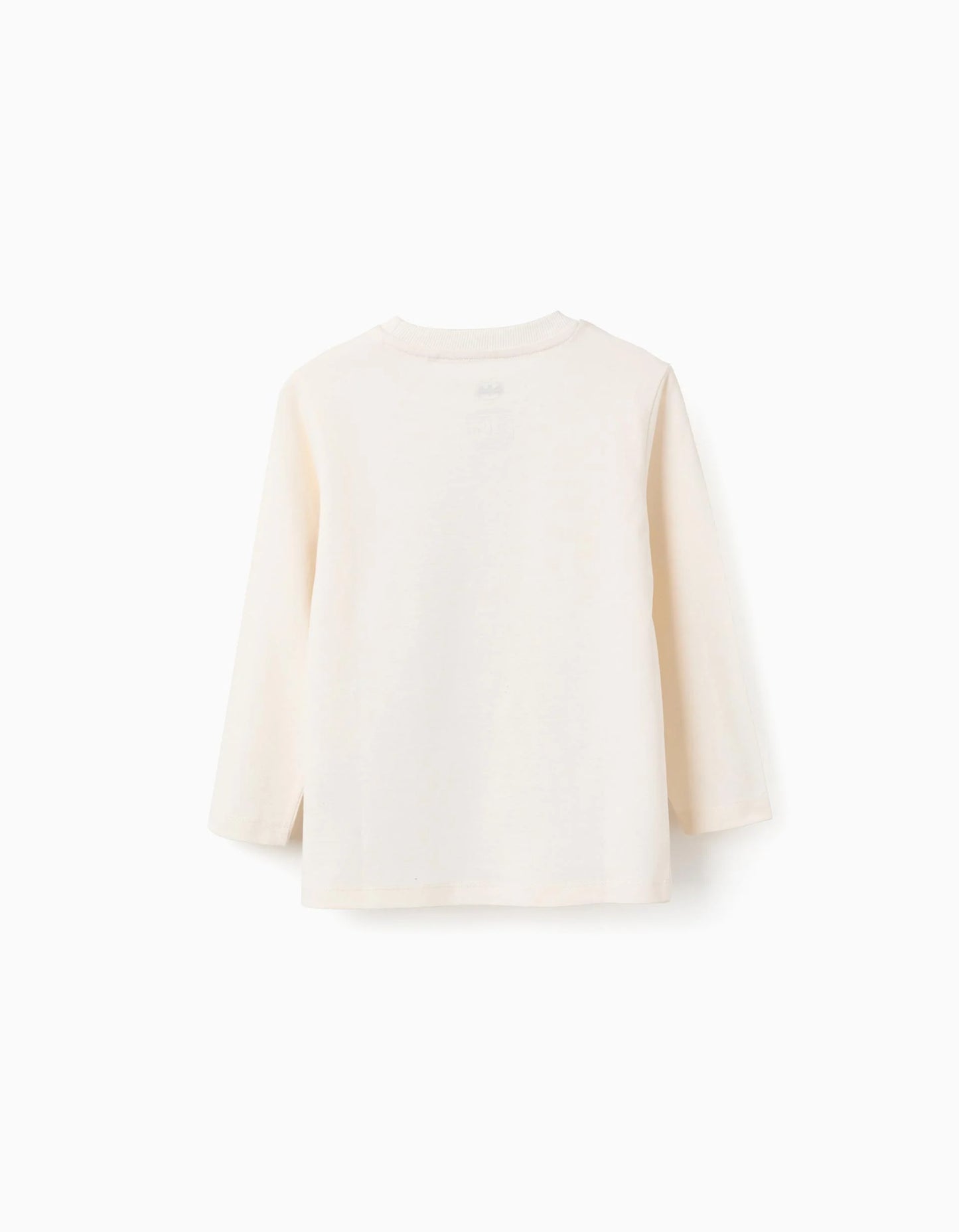 Long Sleeve Cotton T-Shirt for Boys 'Batman', Beige