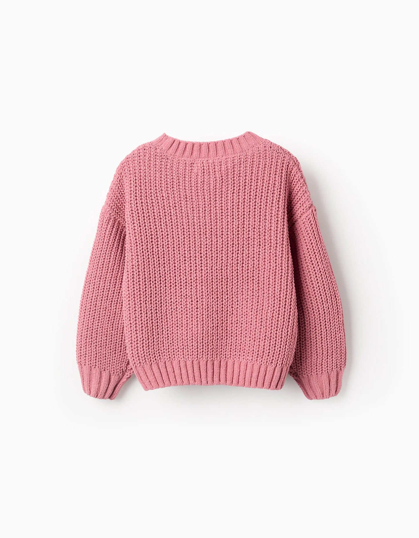 Chenille Knit Jumper for Girls, Pink