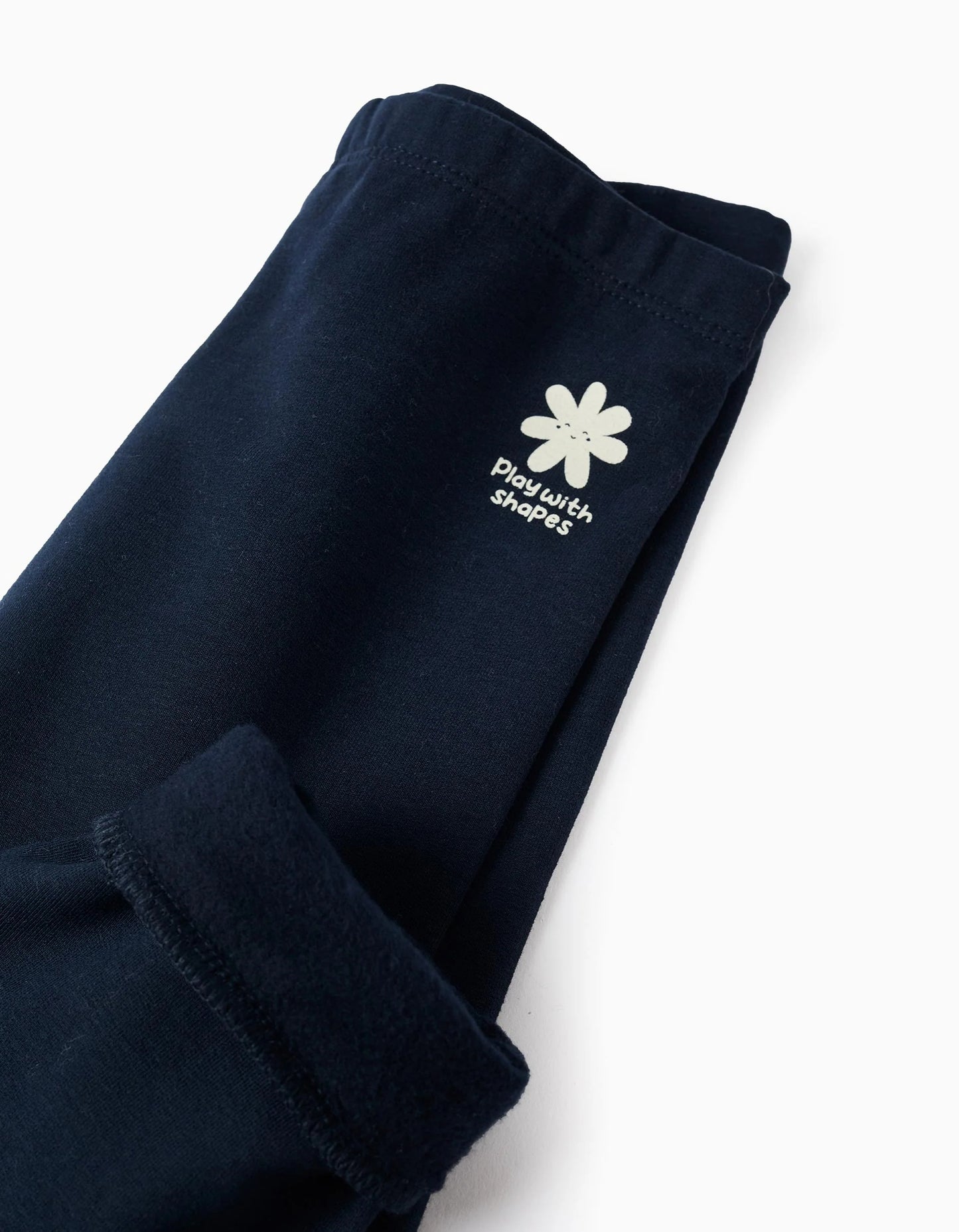 Joggers Sweatpants for Baby Girls 'Play with Shapes', Dark Blue