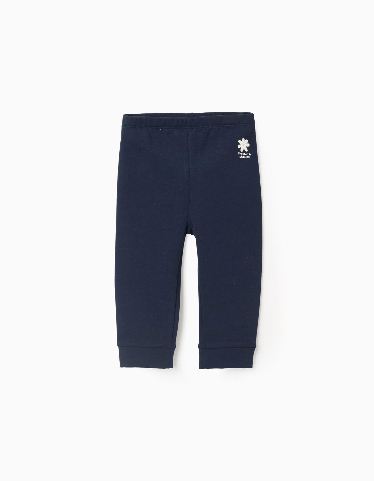 Joggers Sweatpants for Baby Girls 'Play with Shapes', Dark Blue