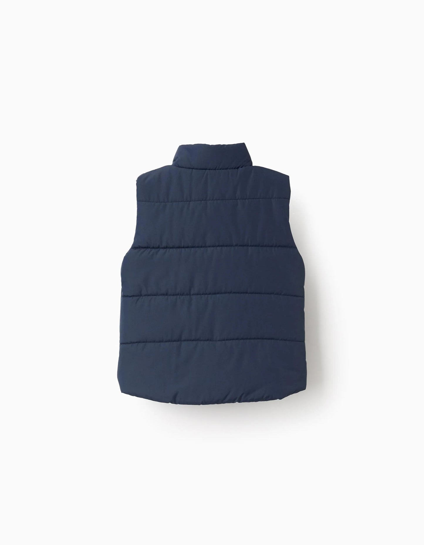 Padded Gilet with Polar Lining for Baby Boys, Dark Blue