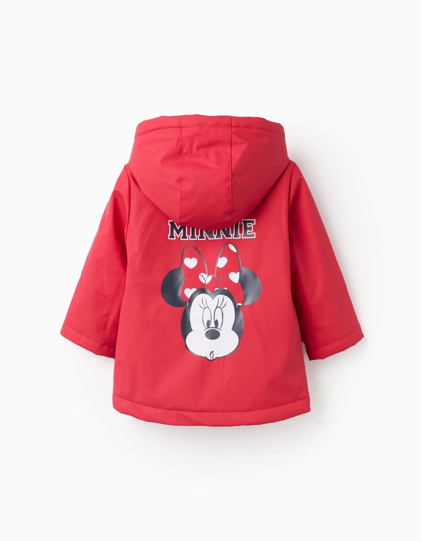 Hooded Rubber Parka for Baby Girls 'Minnie', Red