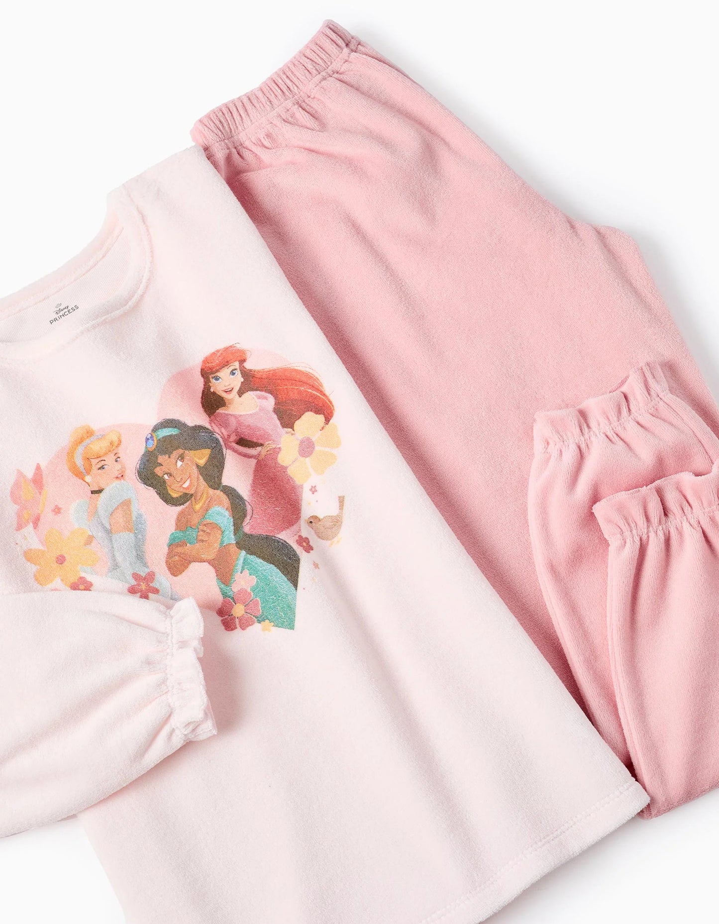 Velour Pyjama for Girls 'Jasmin, Ariel & Sleeping Beauty', Pink