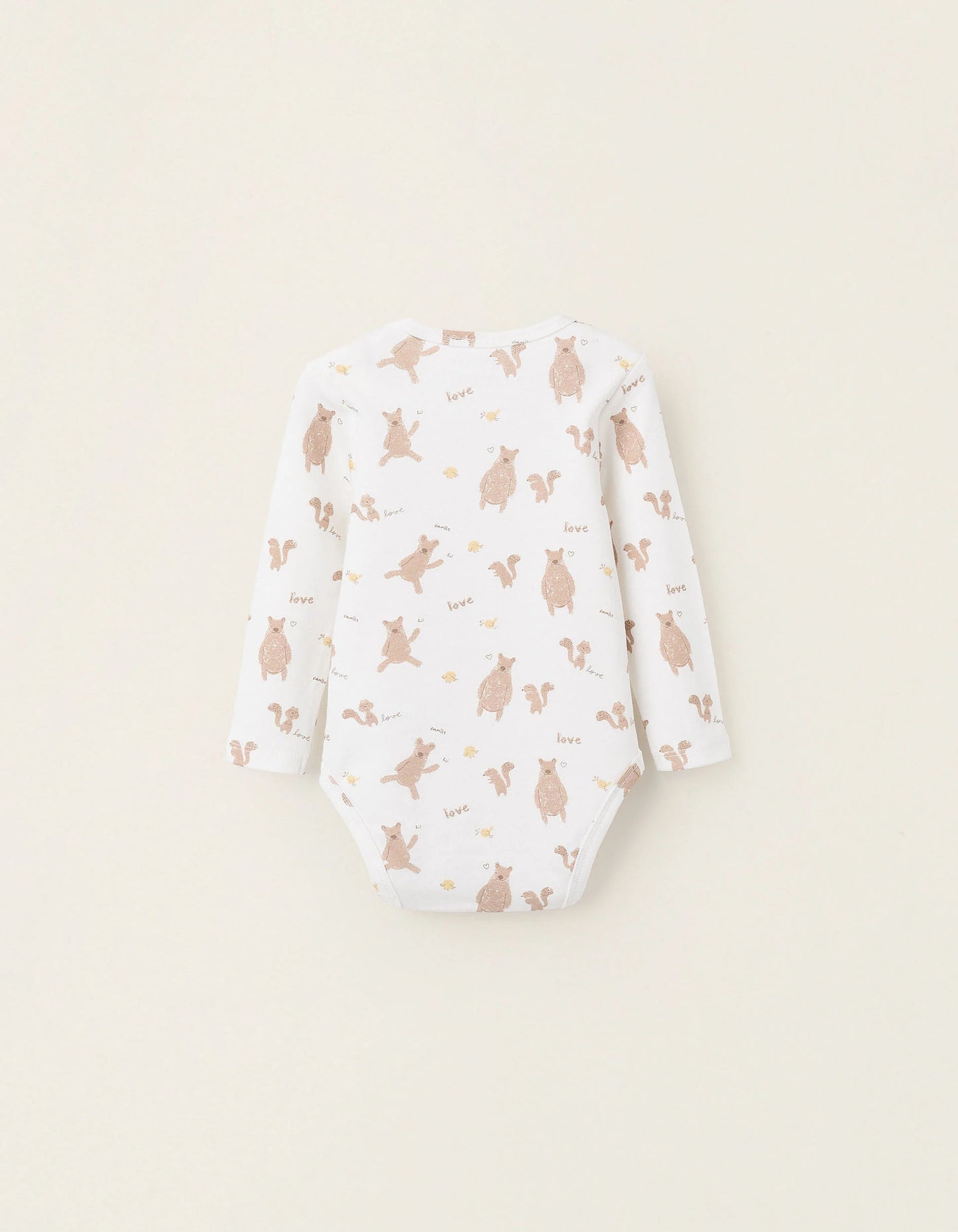 Pack of 2 Cotton Bodysuits for Baby Boys 'Family Love', Blue/White