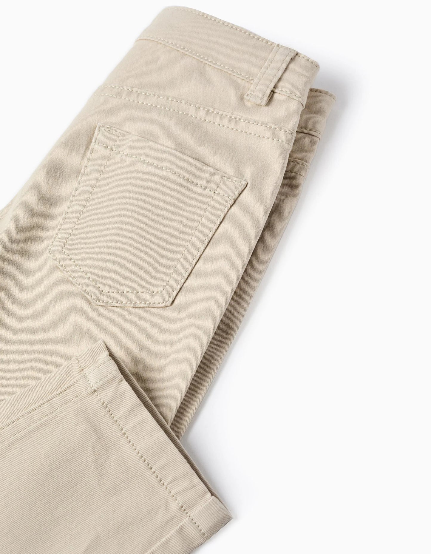 Twill Trousers for Baby Boys, Beige