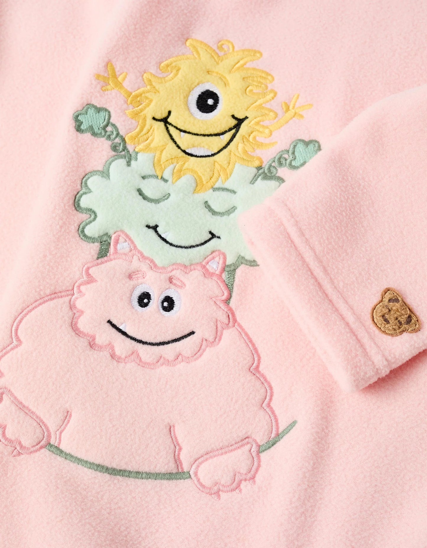 Polar Pyjama for Girls 'Monsters of Emotions', Pink/Green