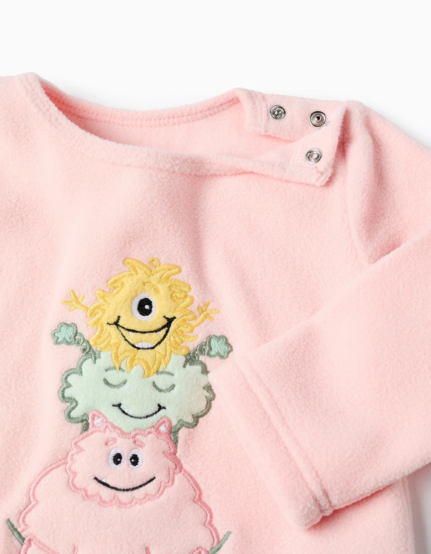 Polar Pyjama for Baby Girls 'Monsters of Emotions', Pink/Green
