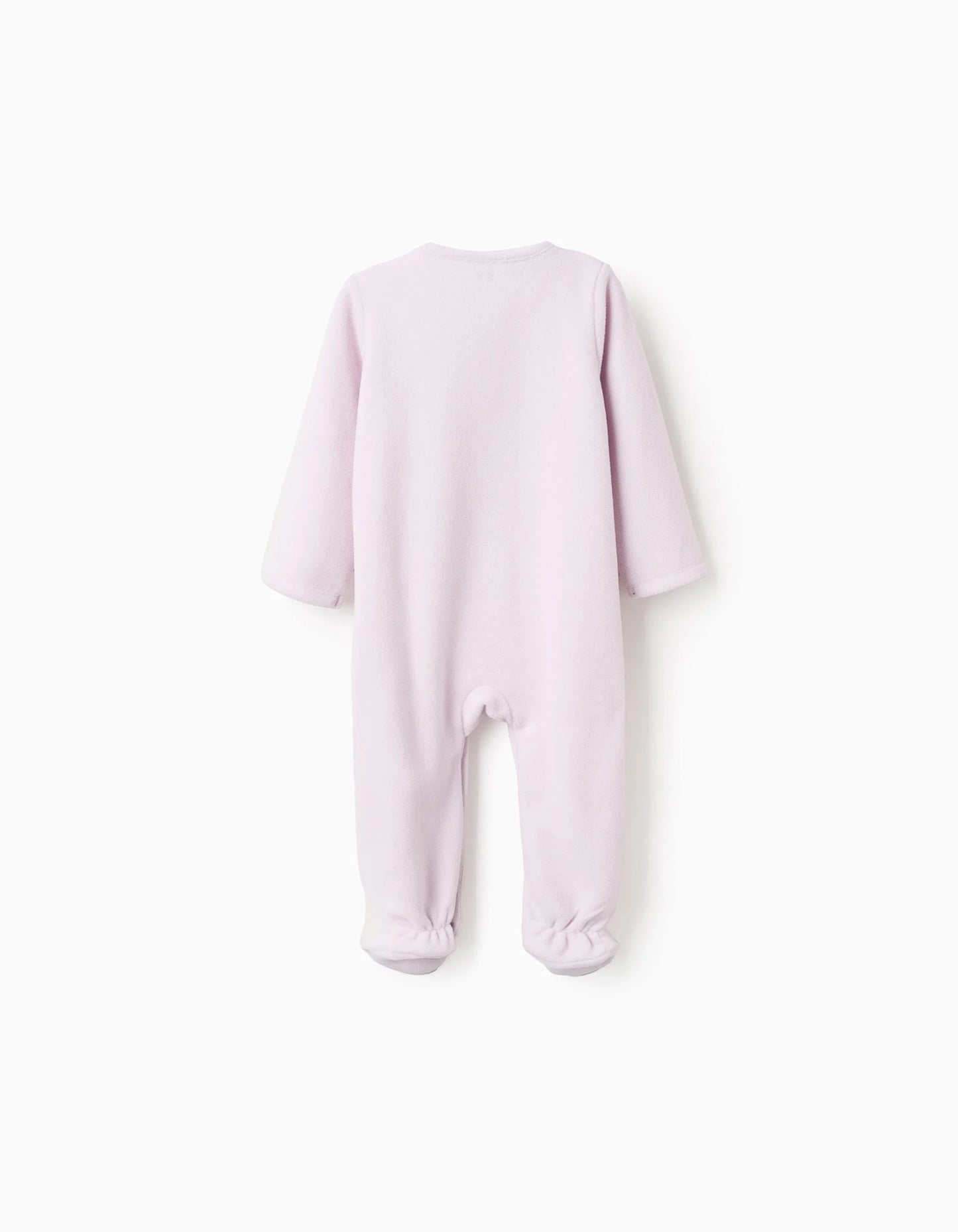 Polar babygrow with embroidery 'Emotions' for baby girls, lilac