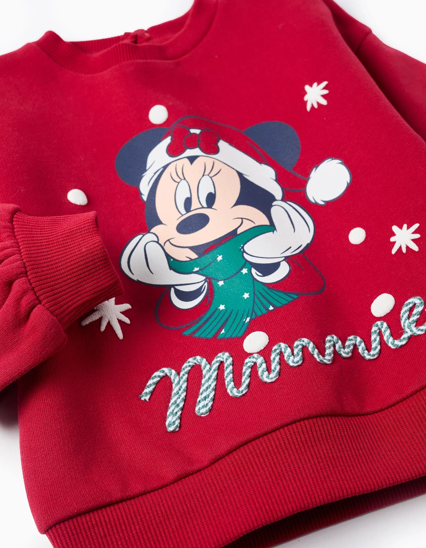 Christmas Sweatshirt for Newborn Girls 'X-Mas Minnie', Red