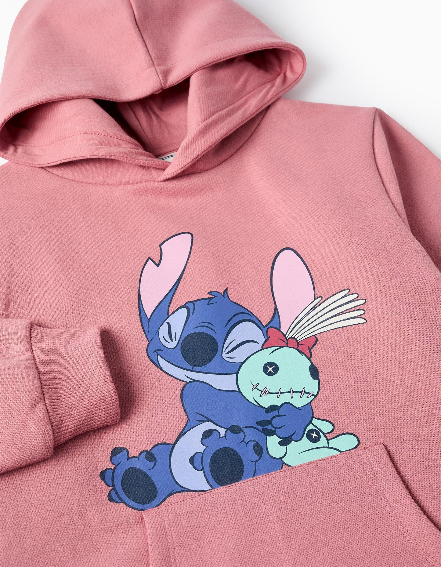 Hooded Sweat-Dress for Girls 'Stitch', Pink
