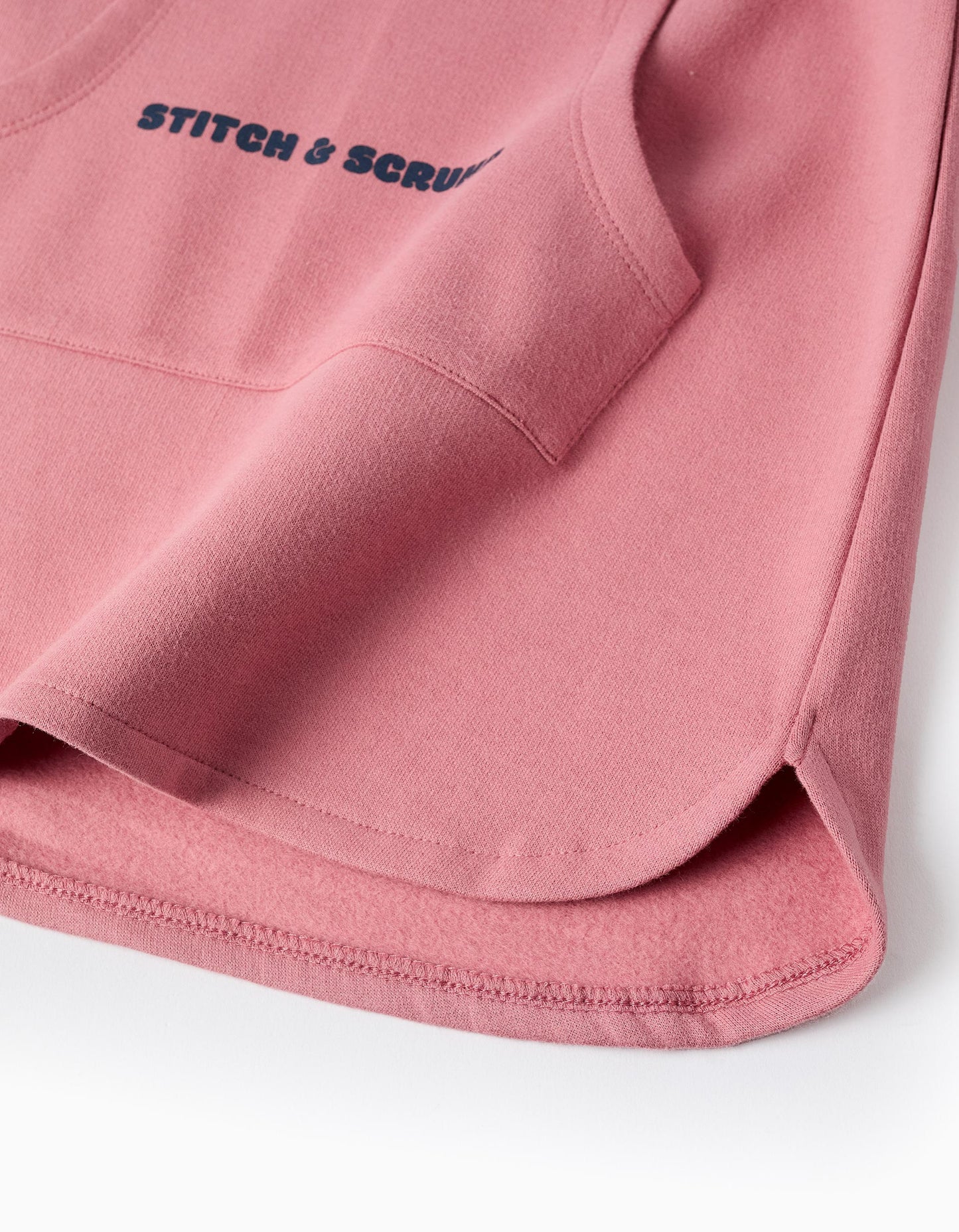 Hooded Sweat-Dress for Girls 'Stitch', Pink