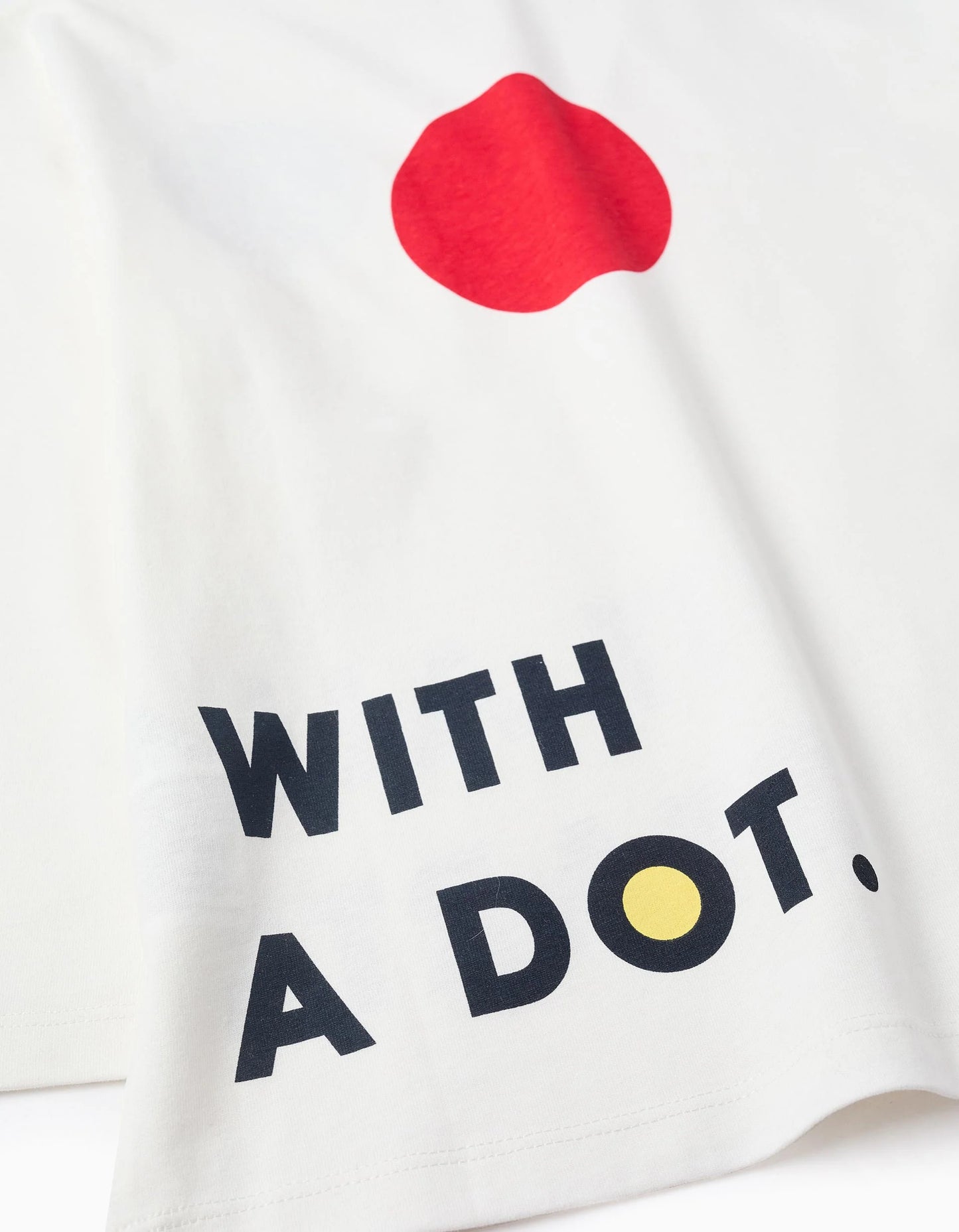 Long Sleeve Cotton T-shirt for Boys 'Dot', White