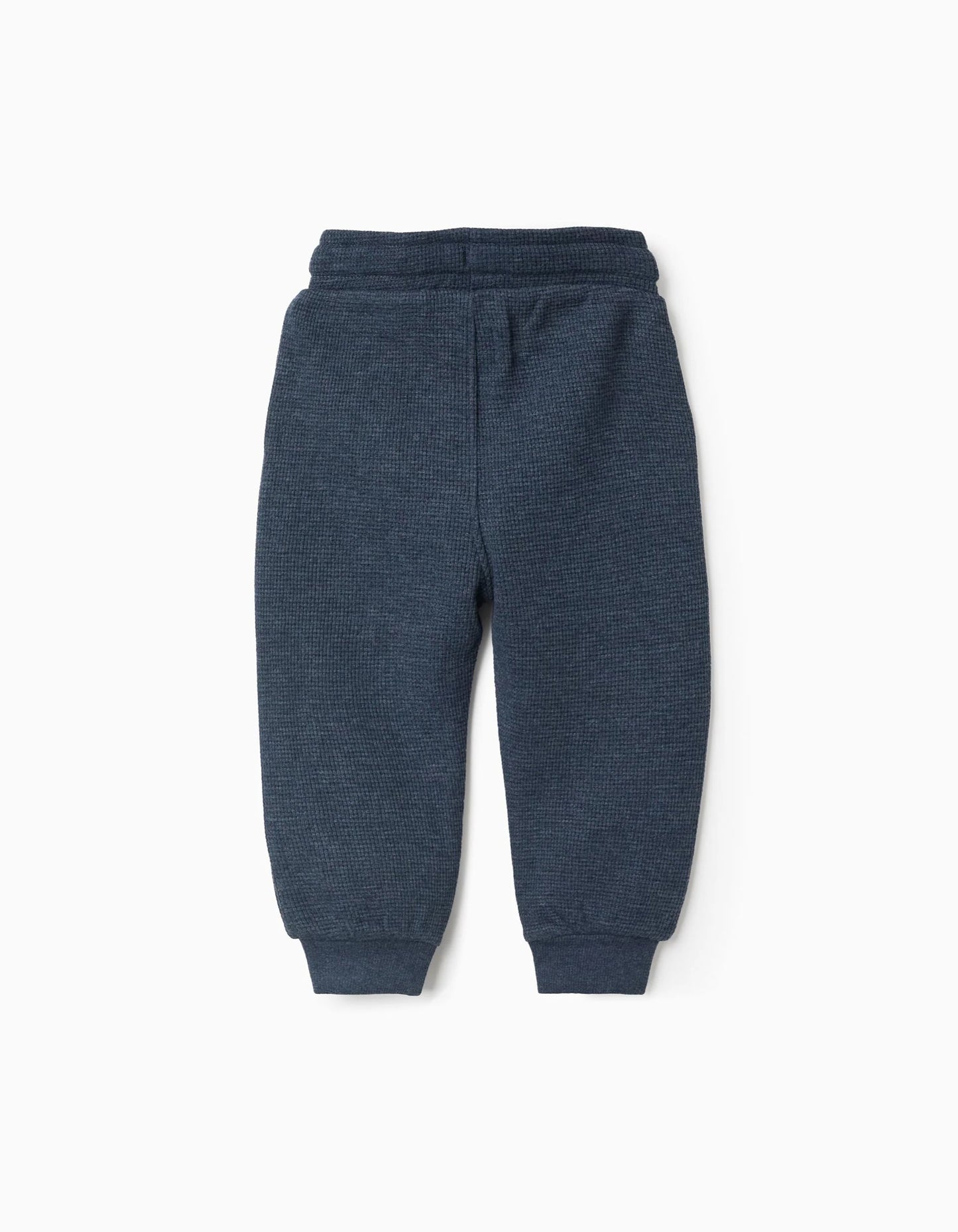 Waffle Textured Joggers for Baby Boys, Dark Blue