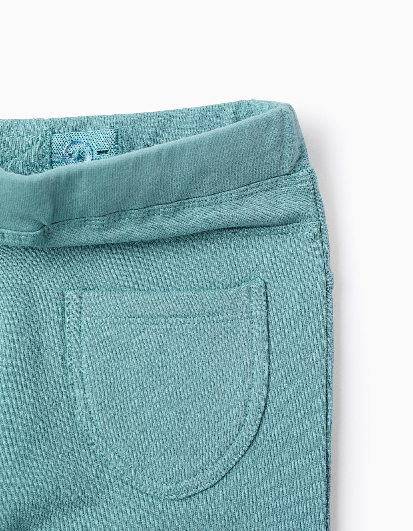 Brushed Jeggings with Adjustable Waist for Girls, Aqua Green