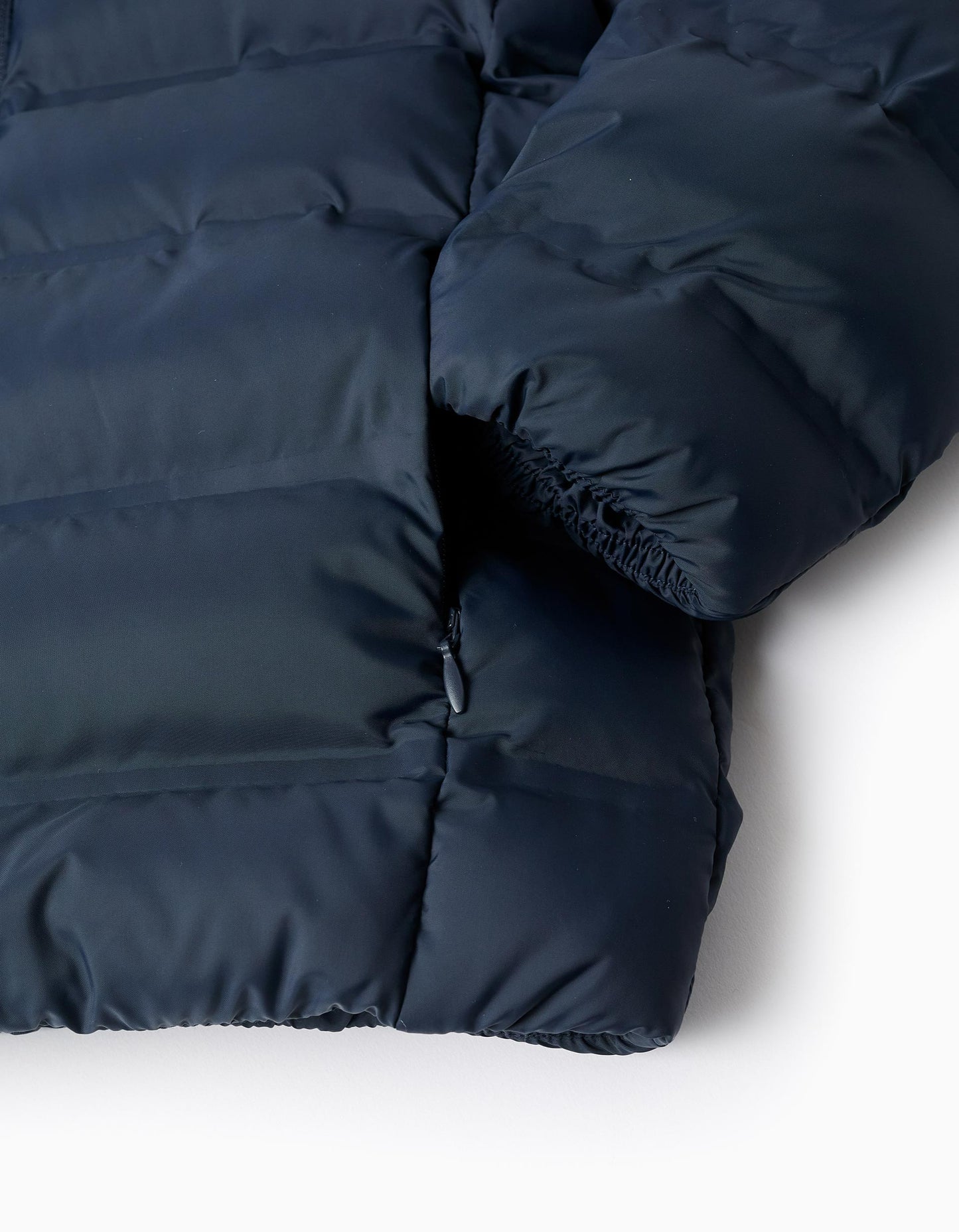 Padded Jacket with Hood for Boys, Dark Blue