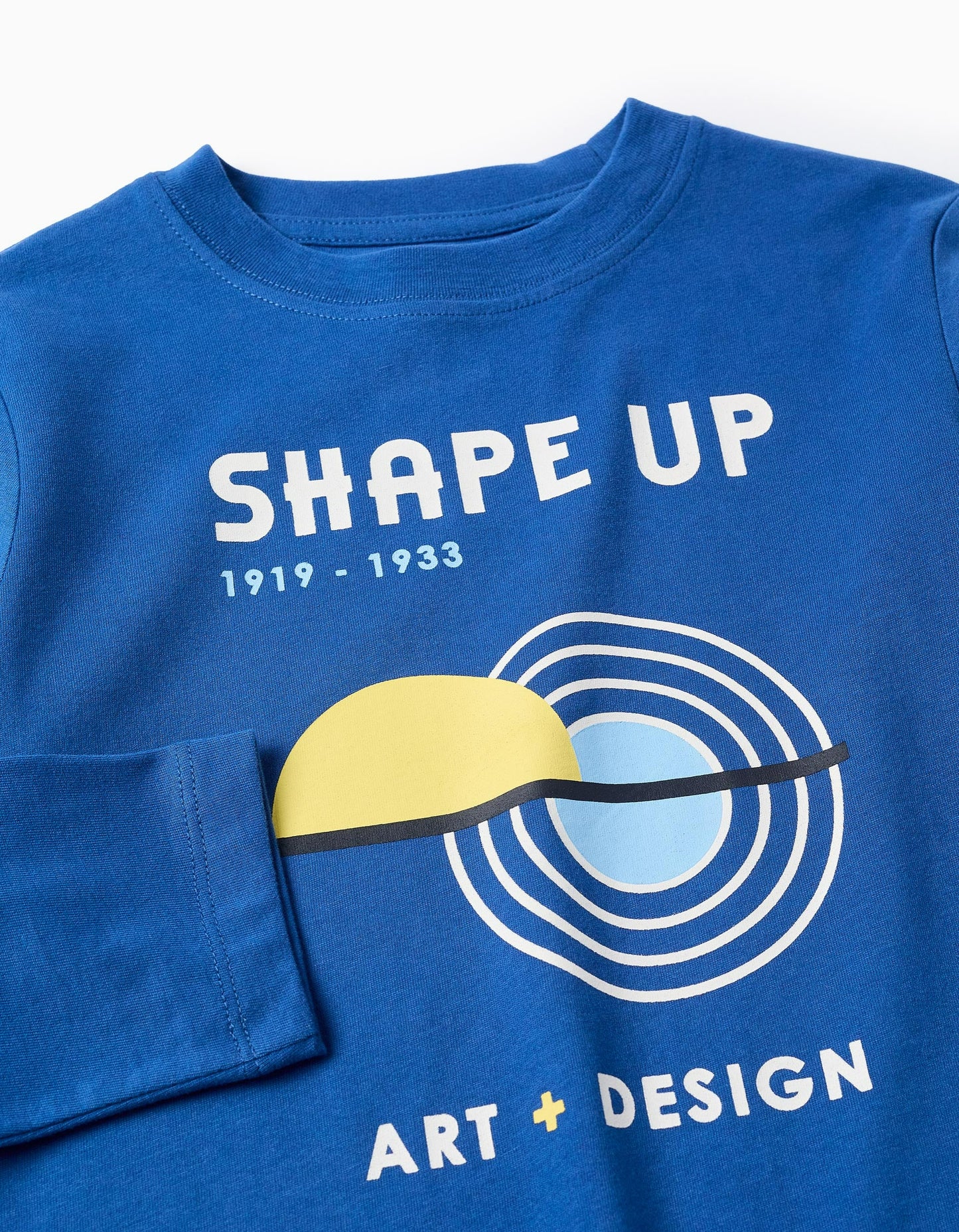 Long Sleeve Cotton T-shirt for Boys 'Art & Design', Blue