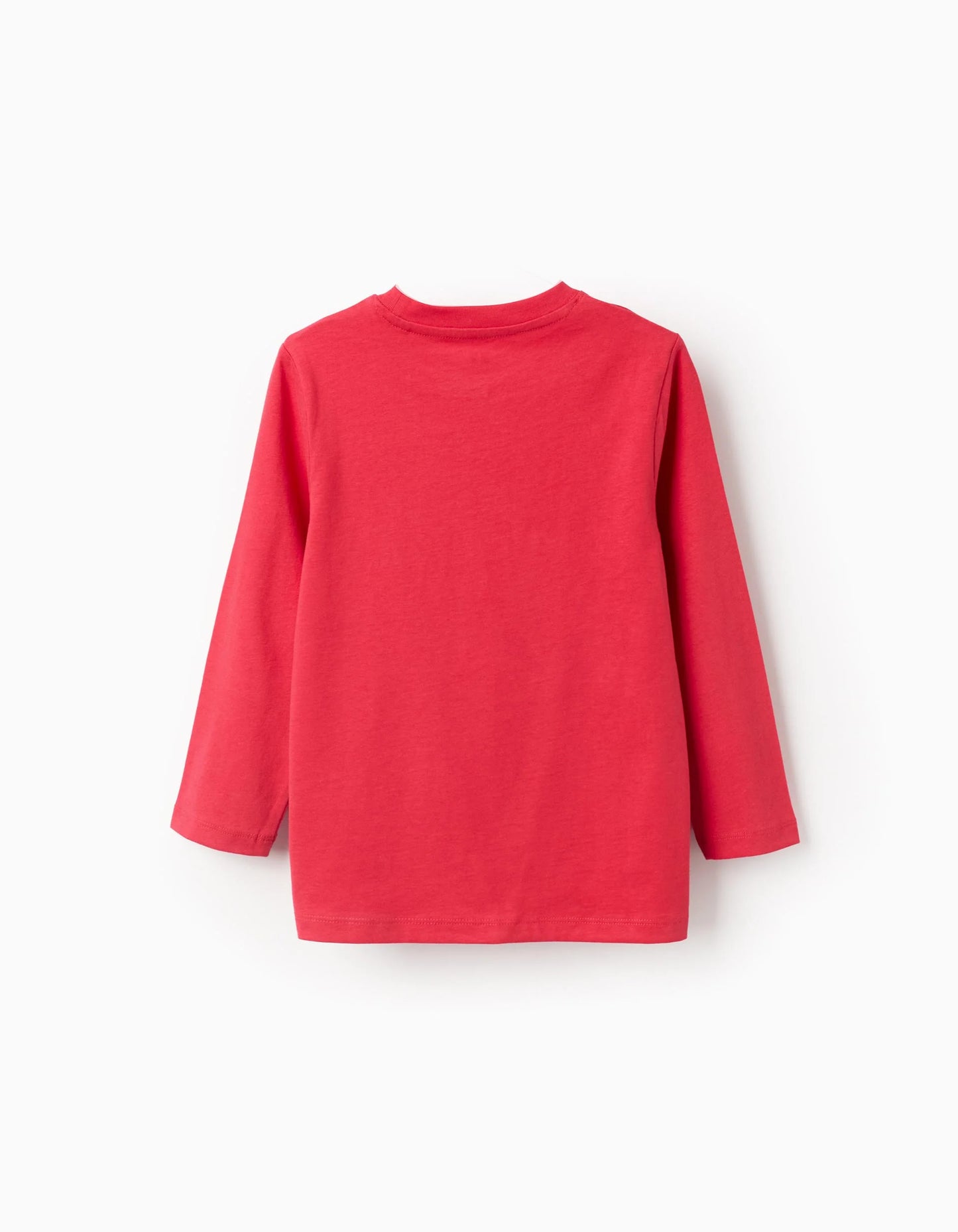 Long Sleeve Cotton T-shirt for Boys 'Bold', Red