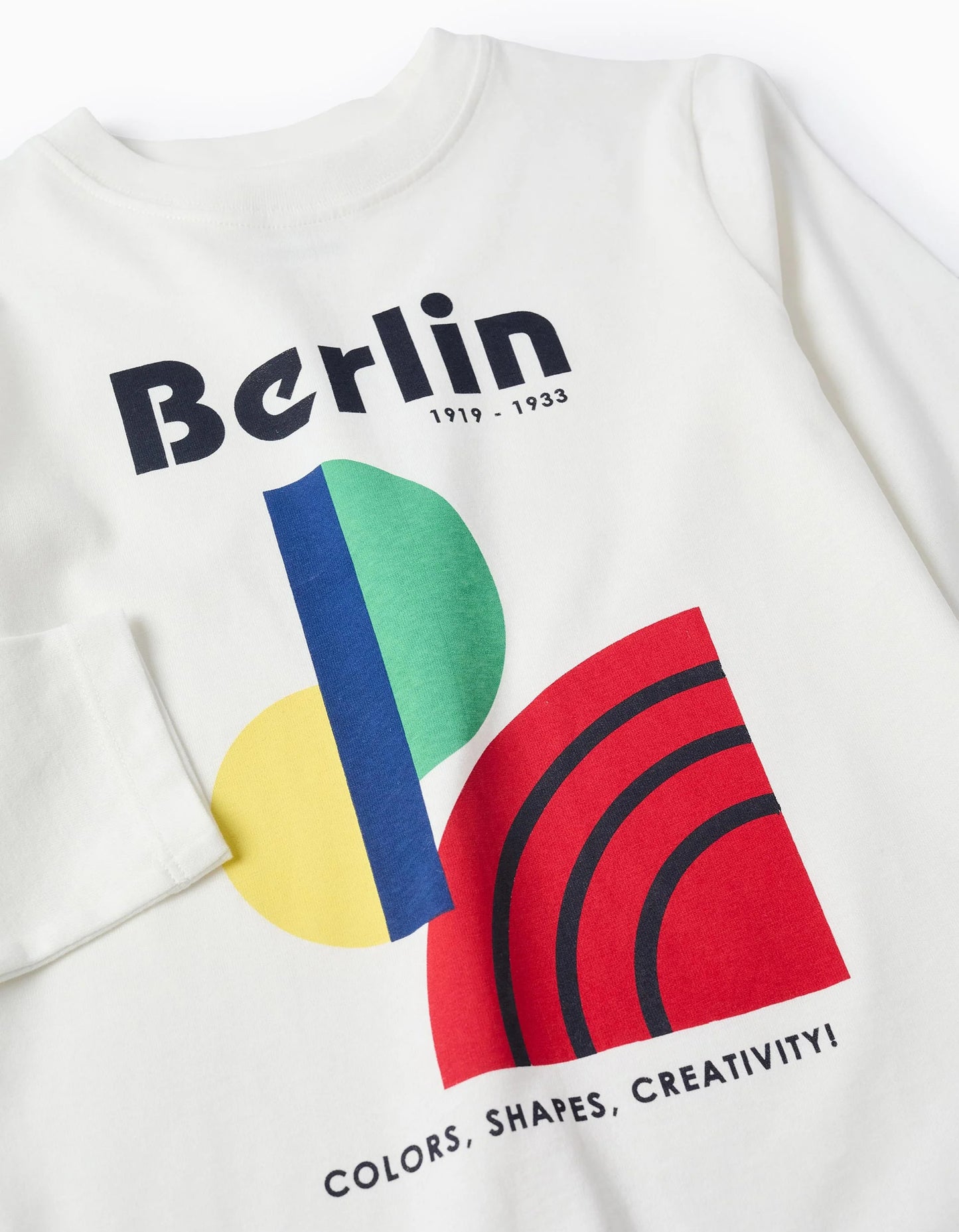 Long Sleeve Cotton T-shirt for Boys 'Berlin', White
