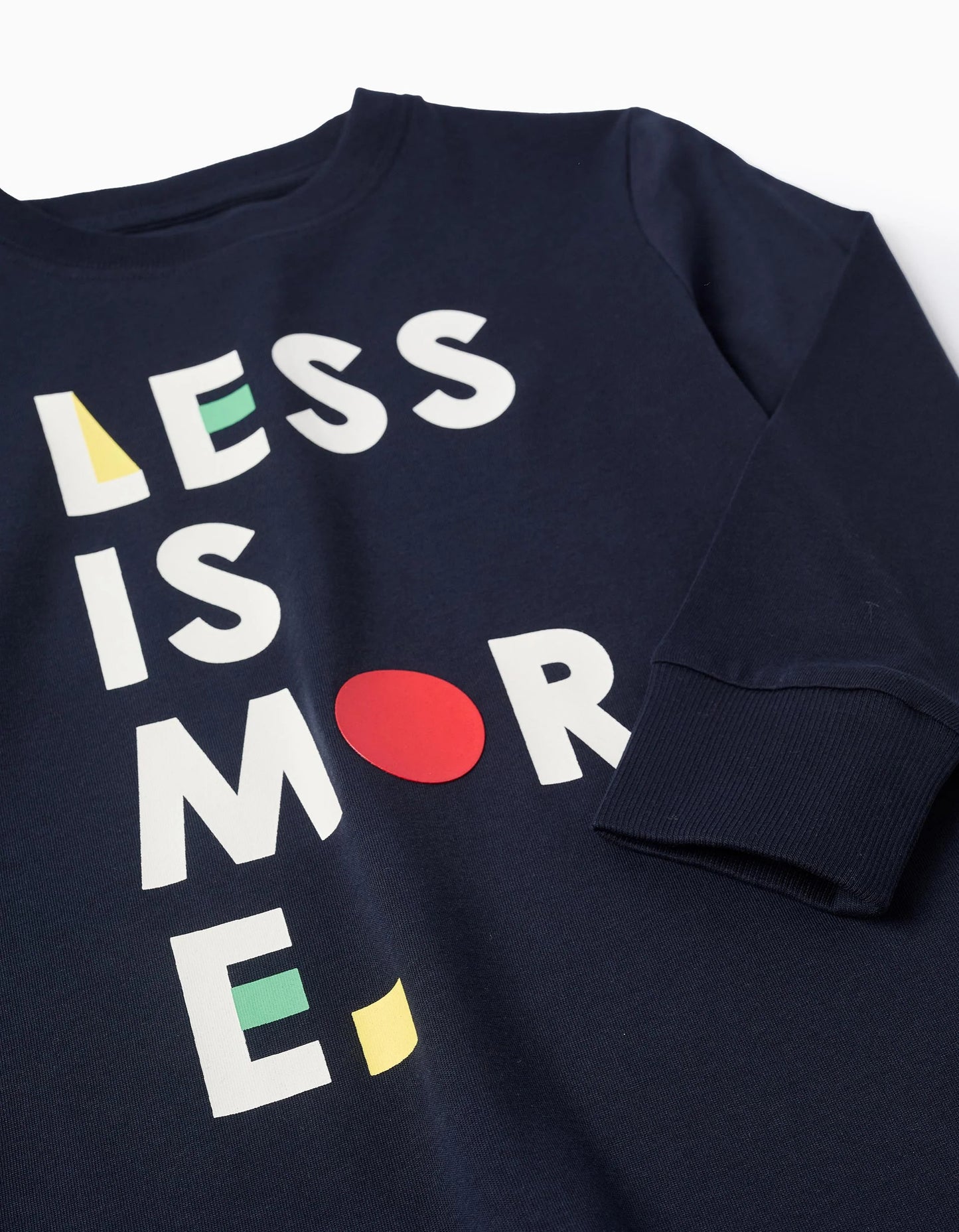 Long Sleeve Cotton T-shirt for Boys 'Dot', Dark Blue