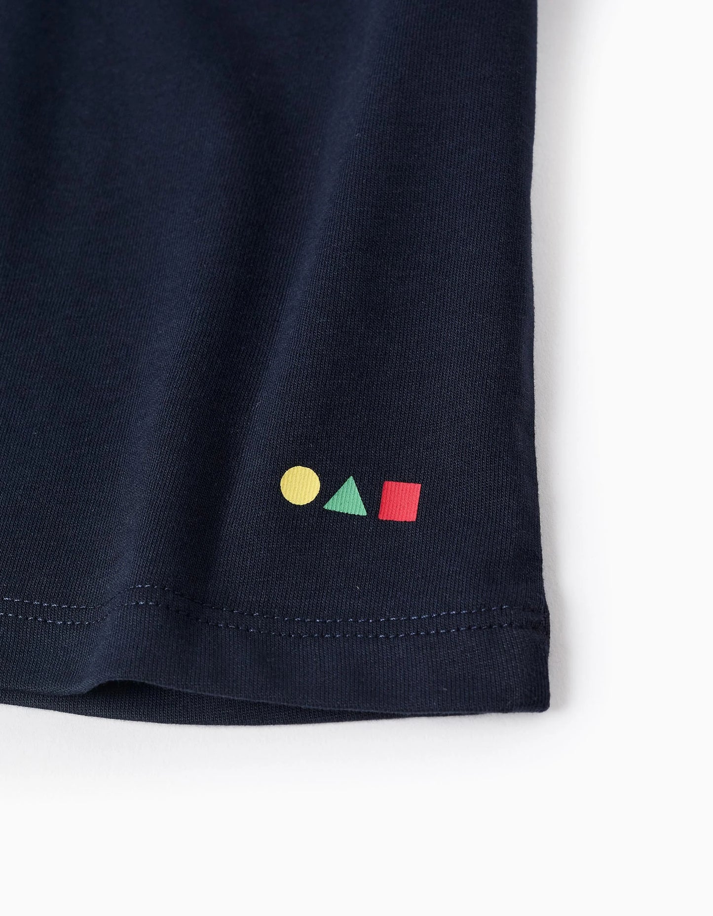 Long Sleeve Cotton T-shirt for Boys 'Dot', Dark Blue