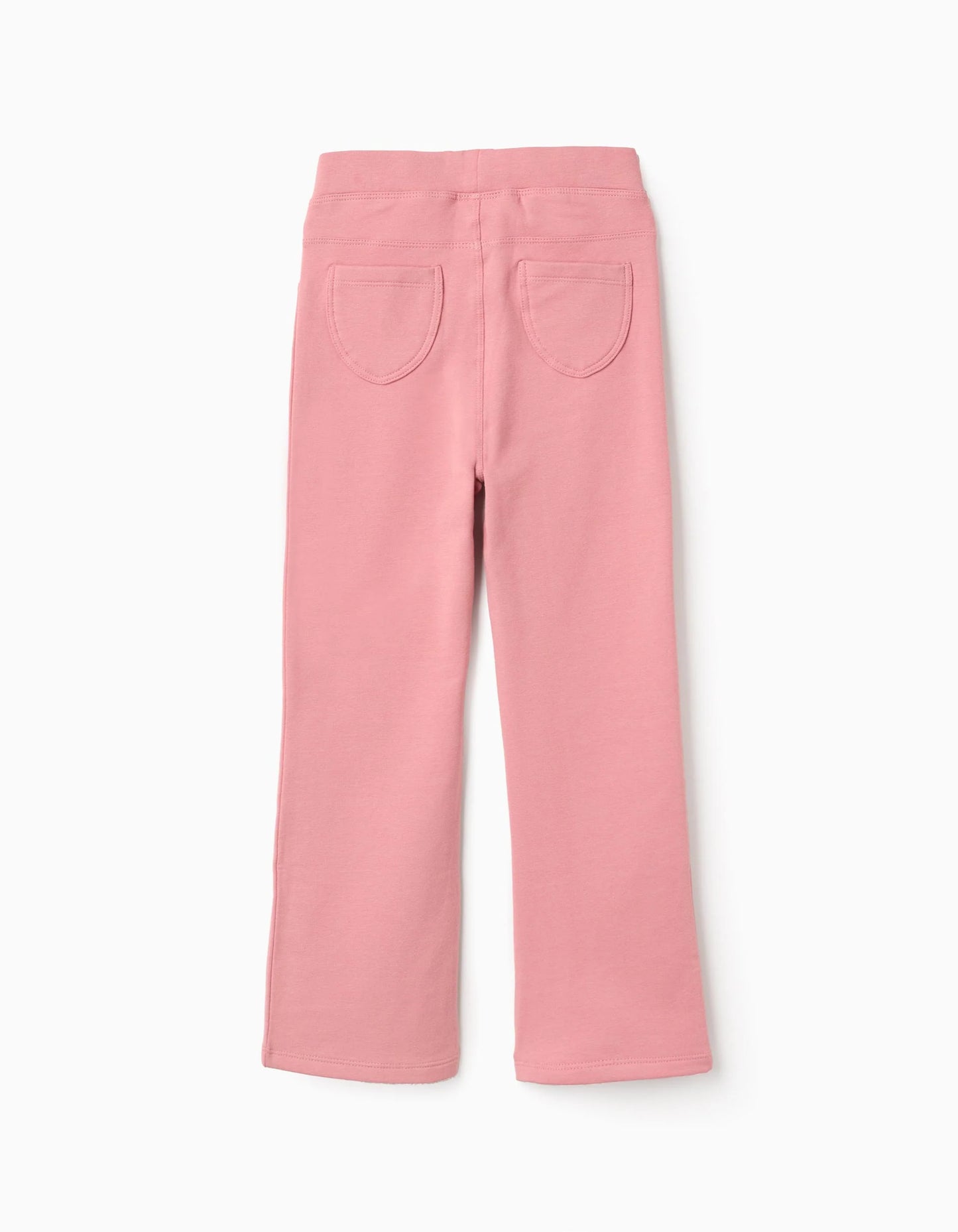 Brushed Flared Jeggings for Girls, Pink