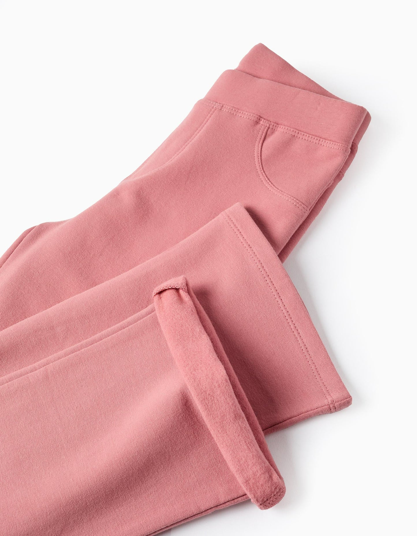 Brushed Flared Jeggings for Girls, Pink