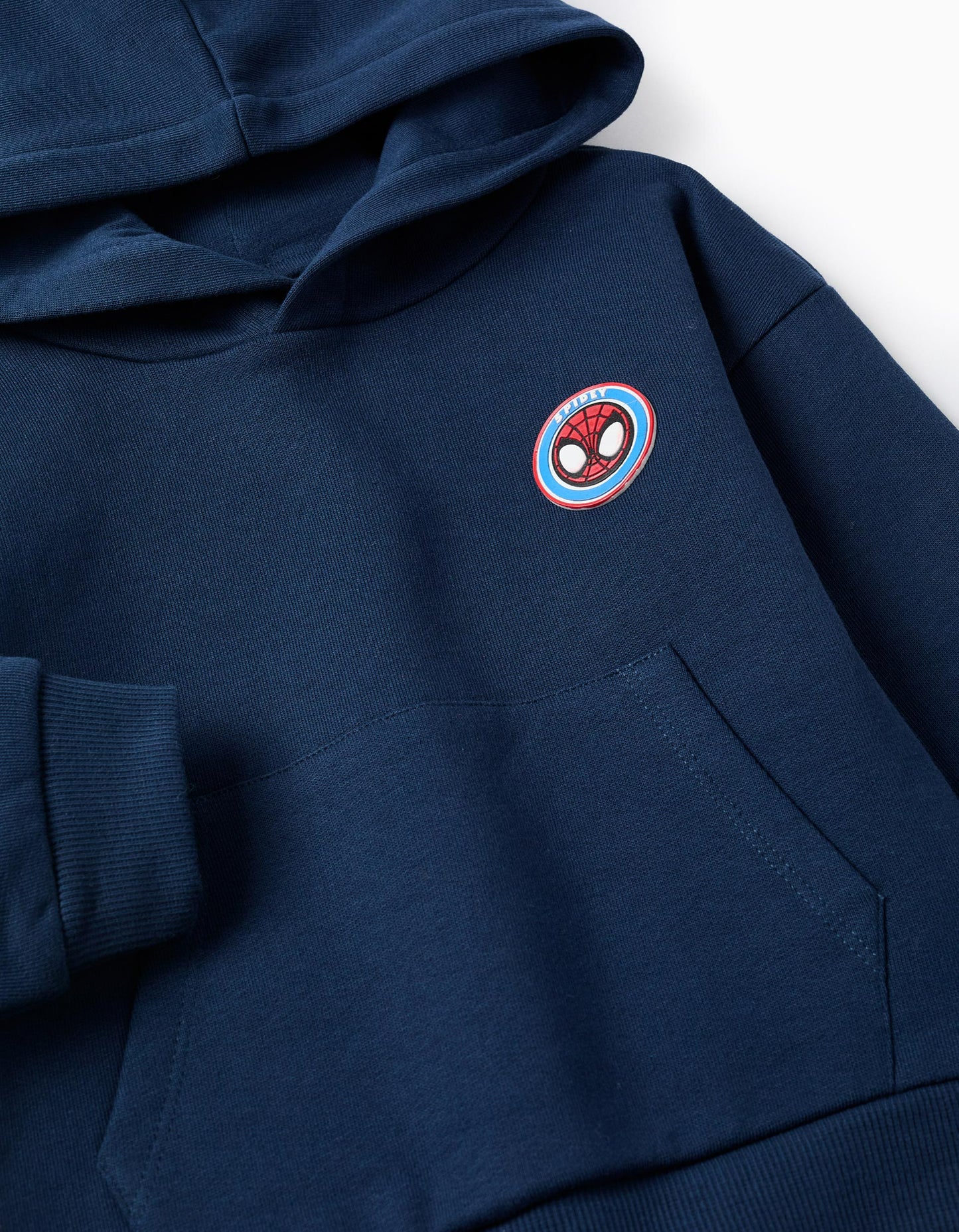 Hooded Sweatshirt for Baby Boys 'Spidey', Dark Blue