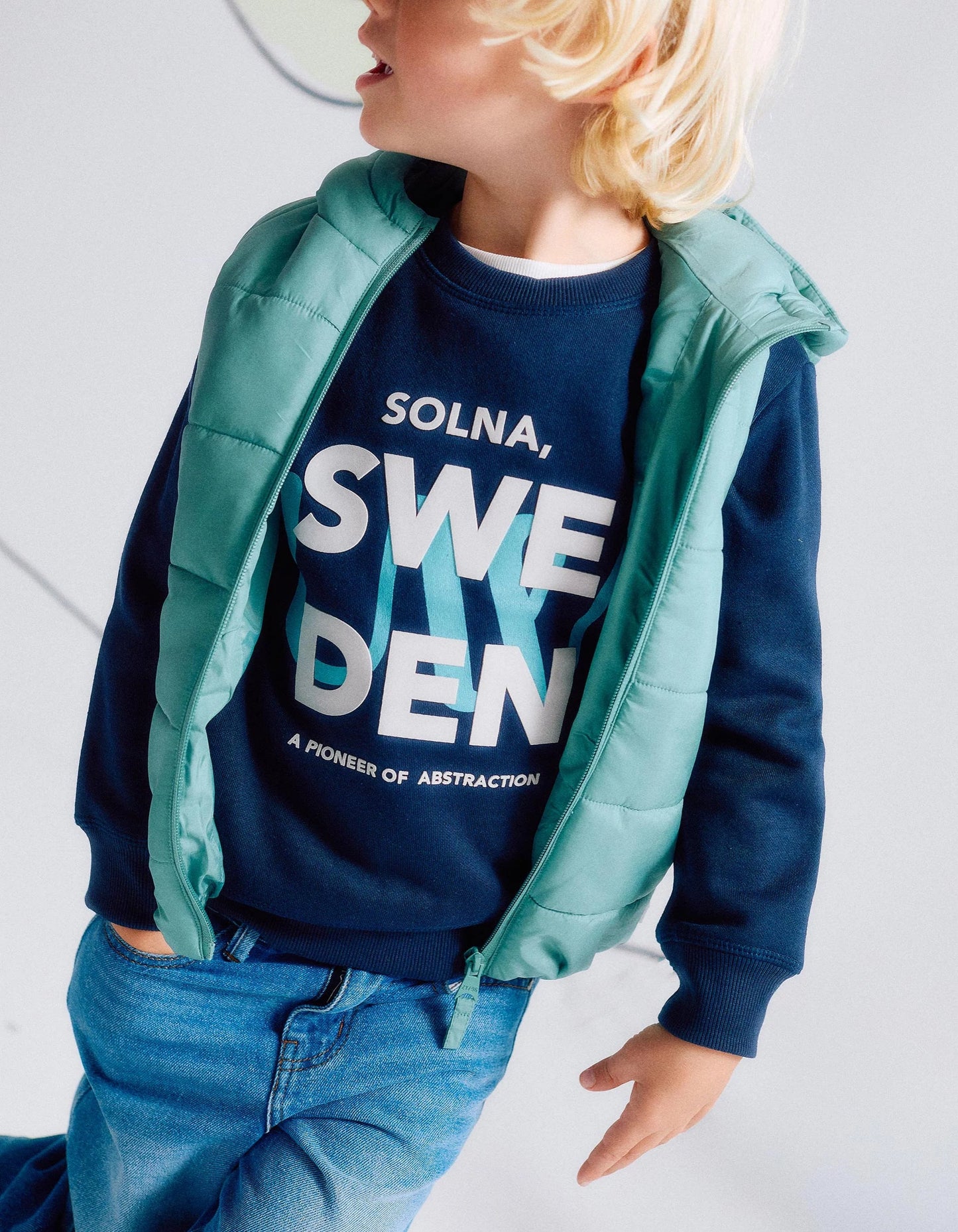 Brushed Sweatshirt for Boys 'Solna', Blue