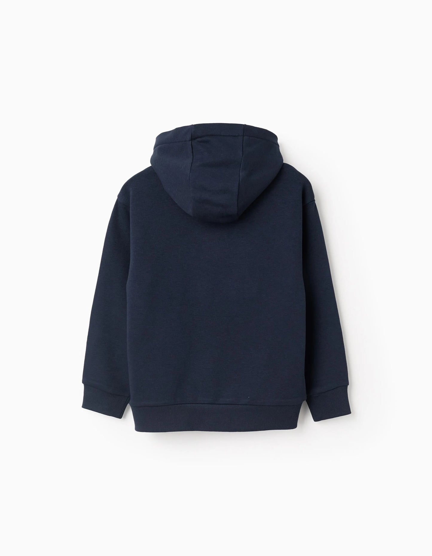 Hooded Sweatshirt with Bouclé for Boys 'ZY Archives', Dark Blue