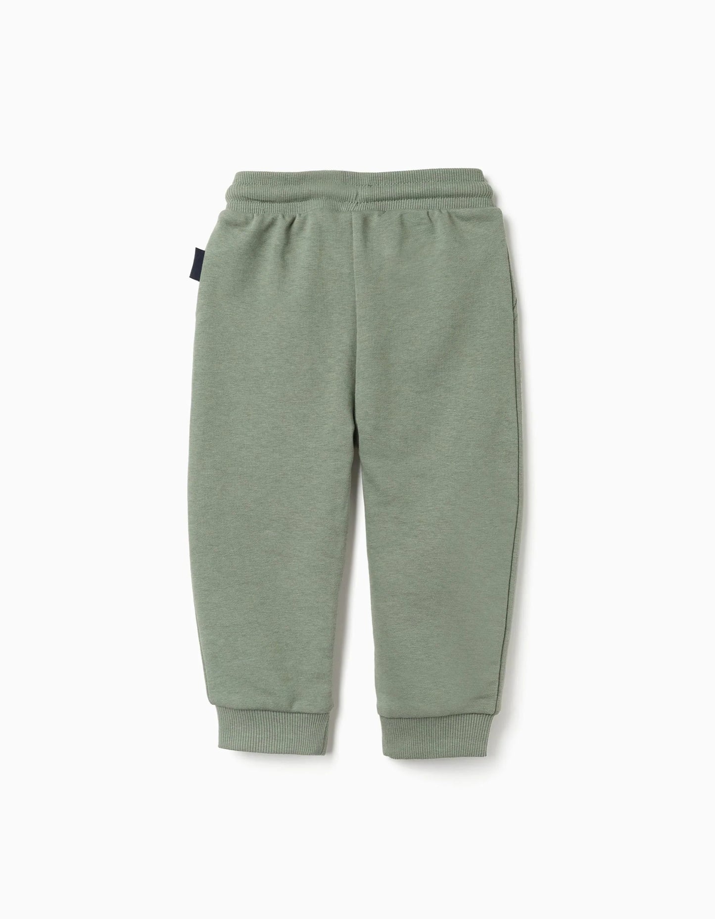 Joggers with Ribbed Waist for Baby Boys, Green