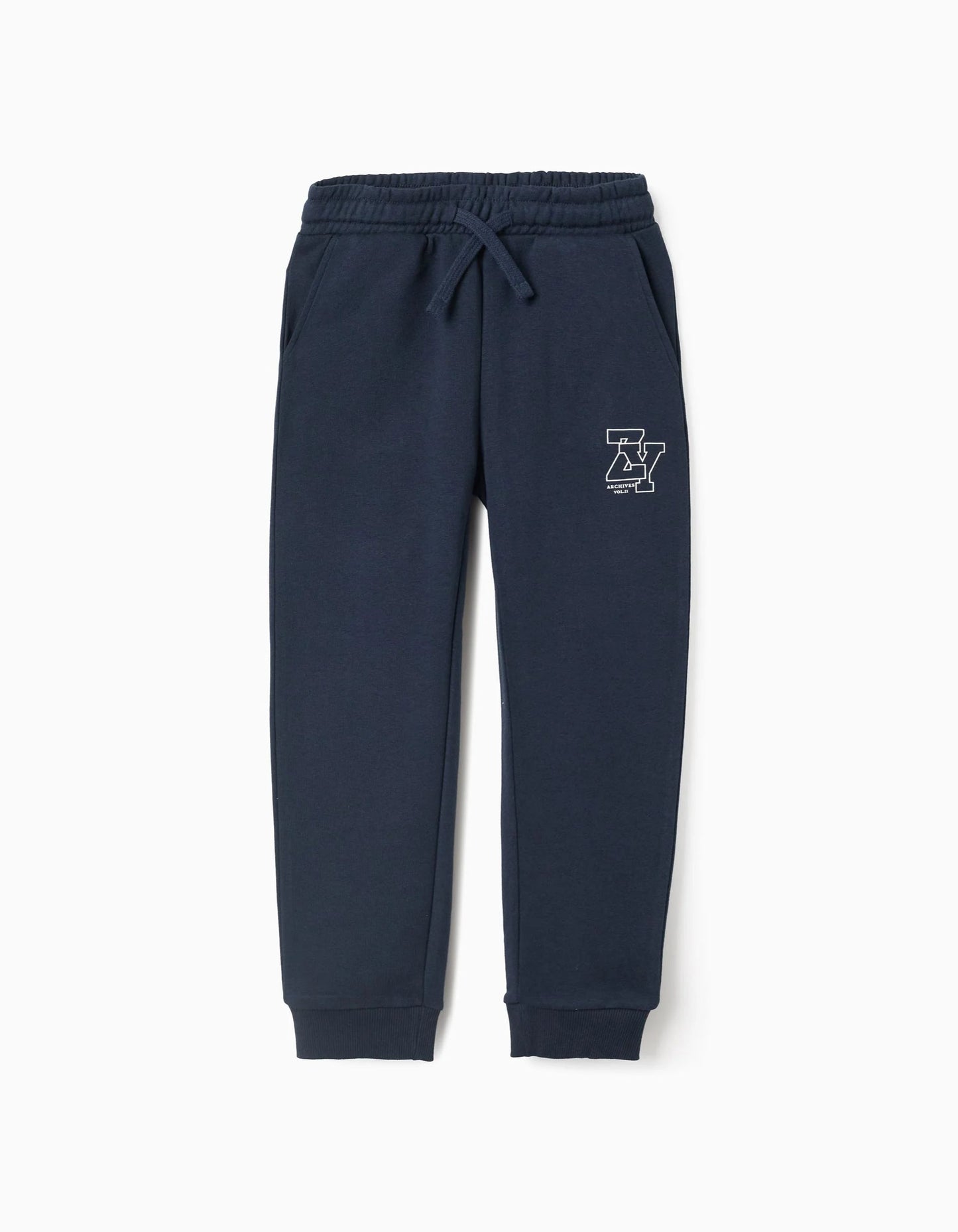 Drawstring Joggers for Boys 'ZY Archives' , Dark Blue