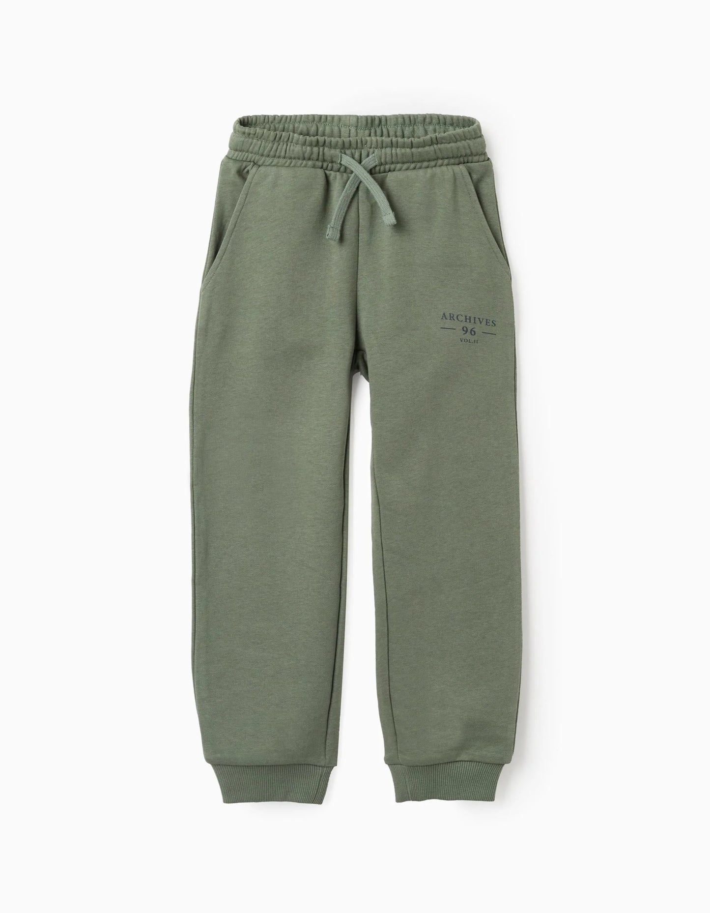 Drawstring Joggers for Boys 'ZY Archives' , Green