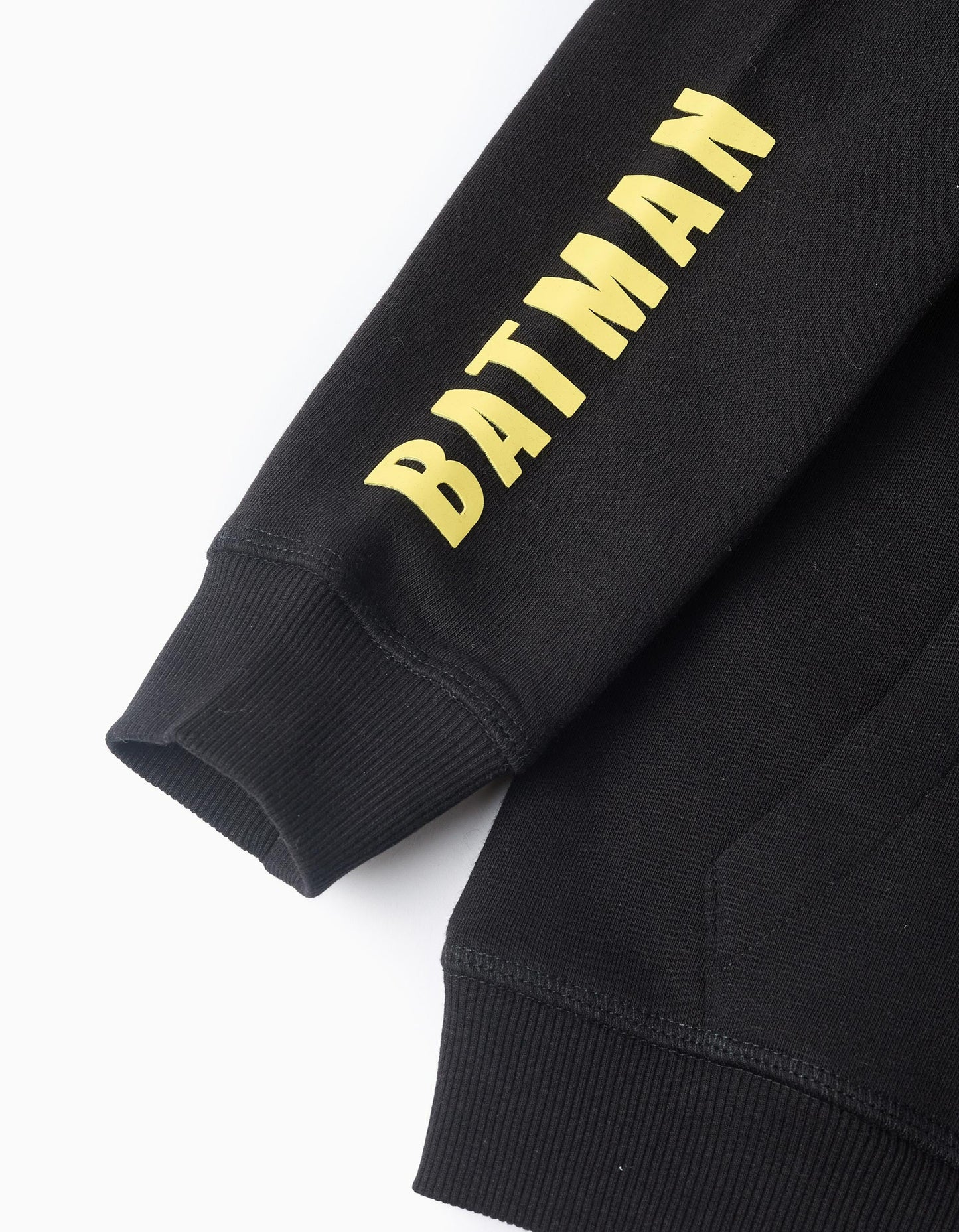 Hooded Sweatshirt with Kangaroo Pocket for Boys 'Batman' , Black