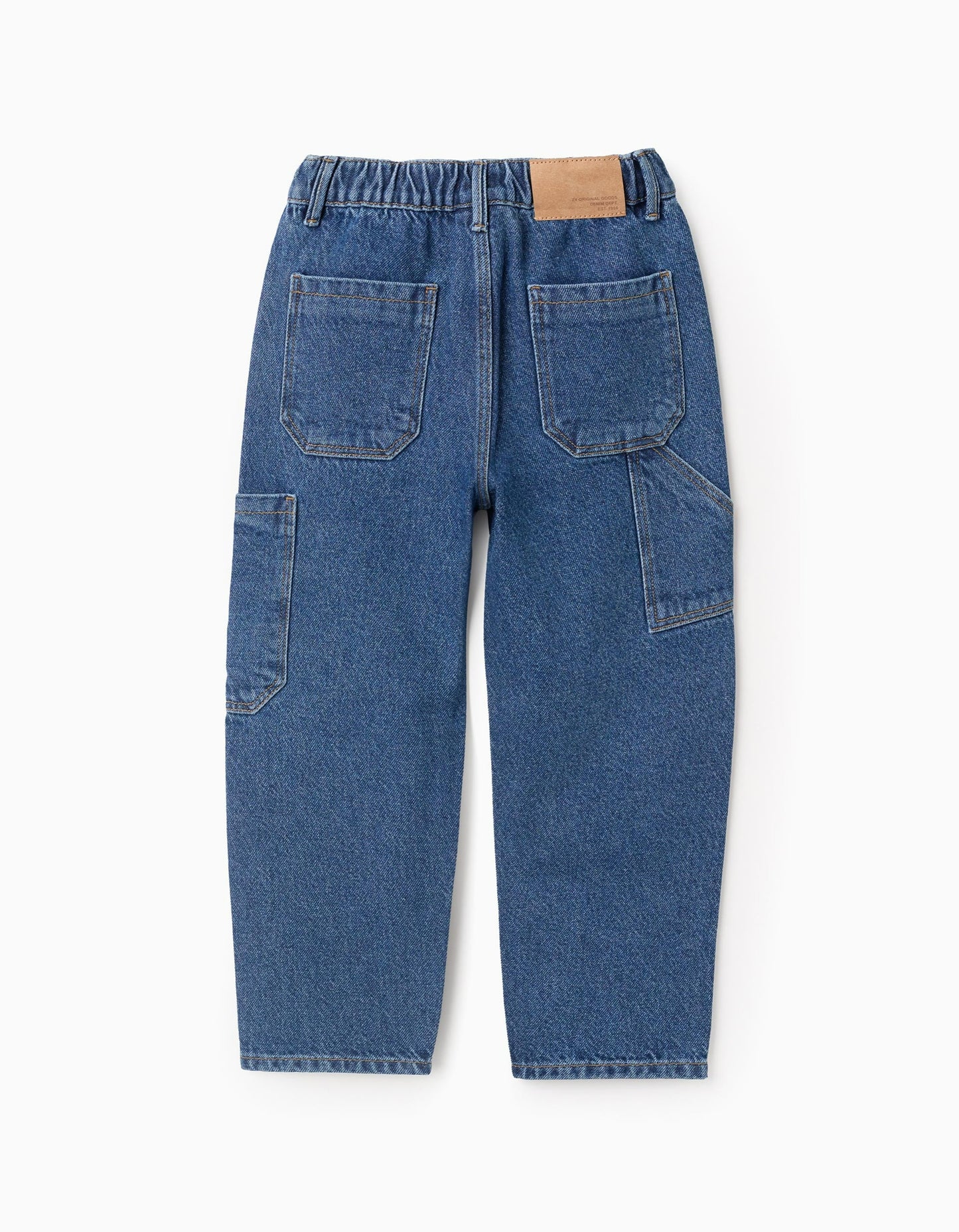 Cargo Jeans in Cotton for Boys 'Baggy Fit', Blue
