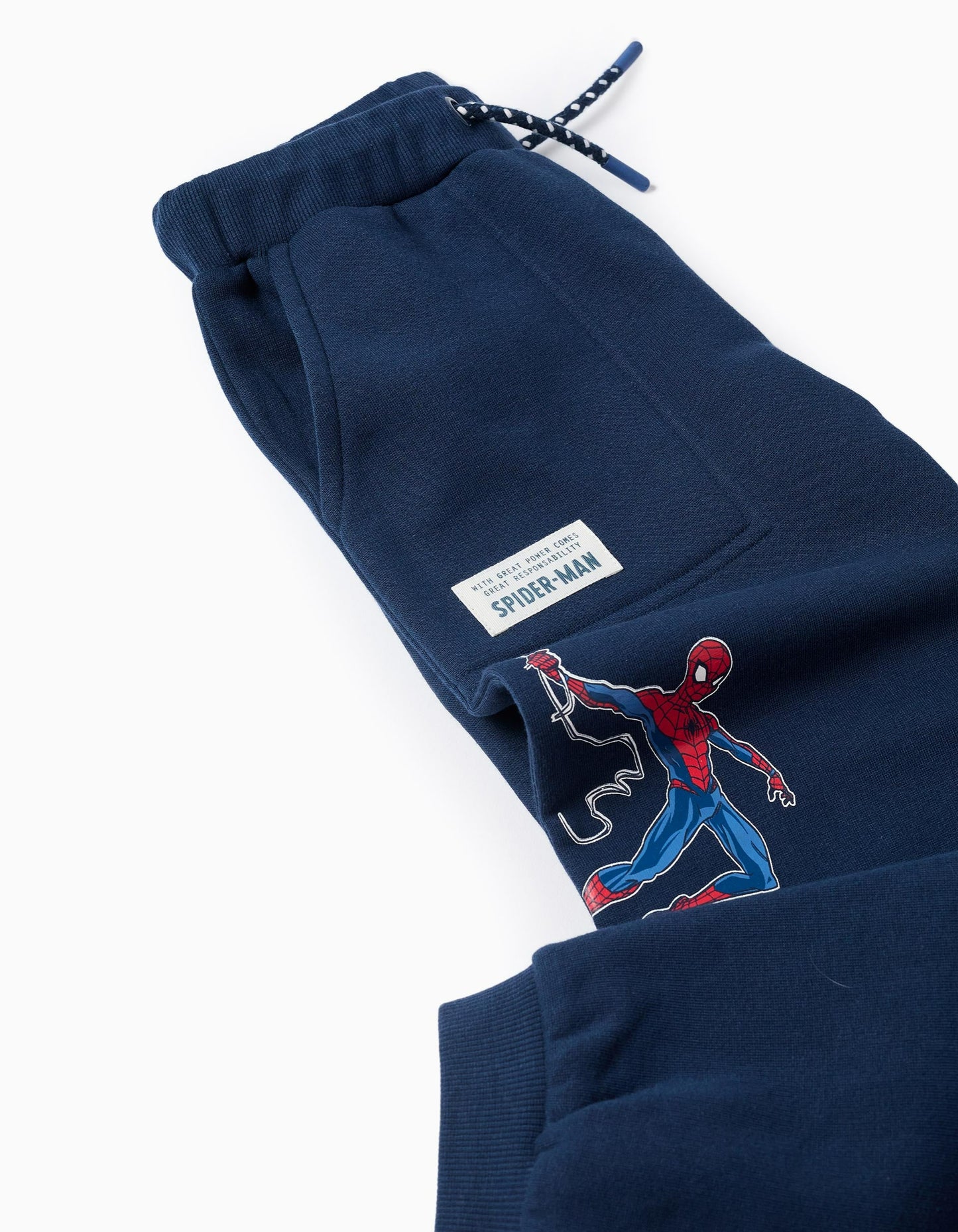 Brushed Joggers for Boys 'Spiderman', Dark Blue