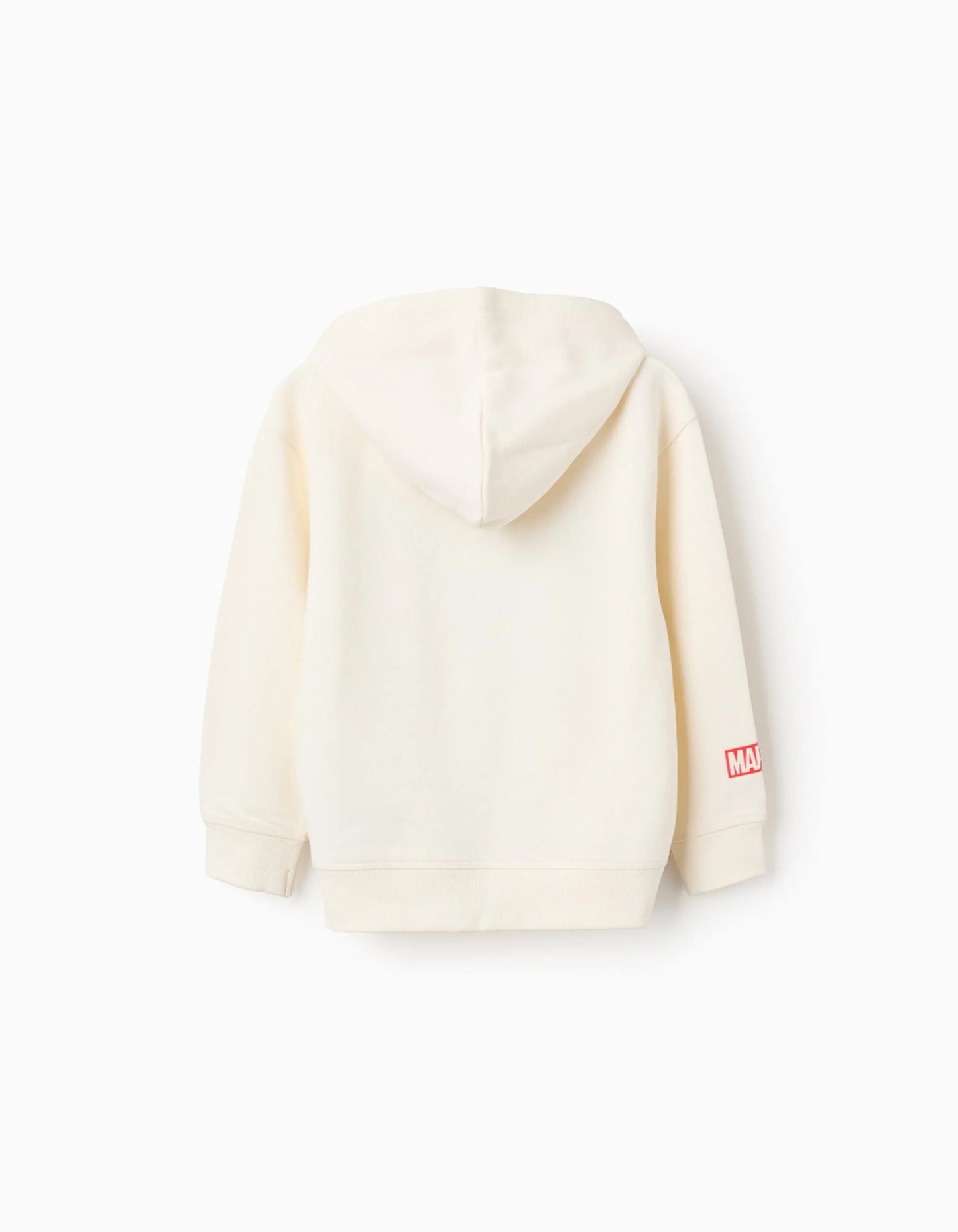 Hooded Sweatshirt with Print for Boys 'Avengers', White