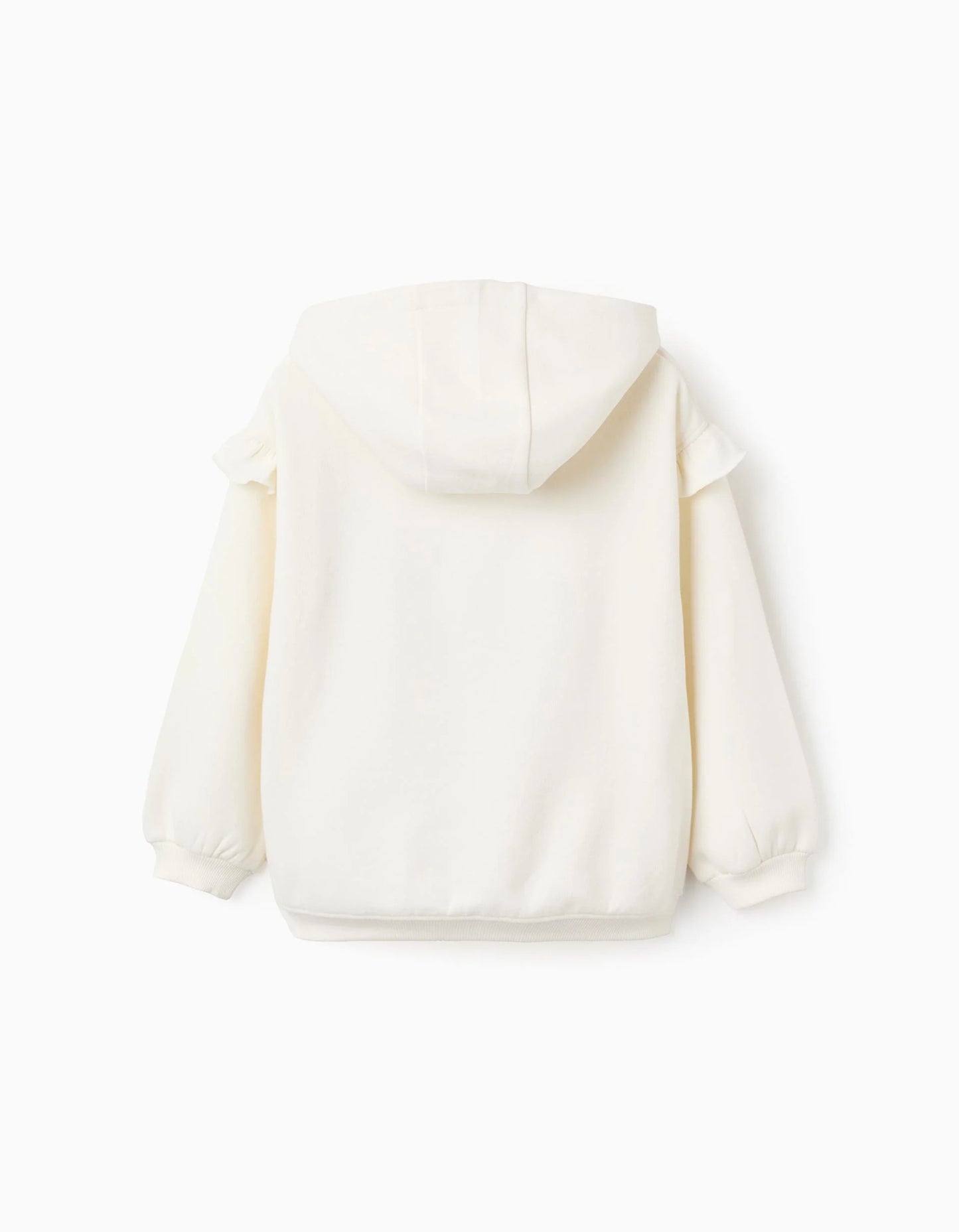 Hooded Sweatshirt with Sequins for Girls 'Stitch', Beige