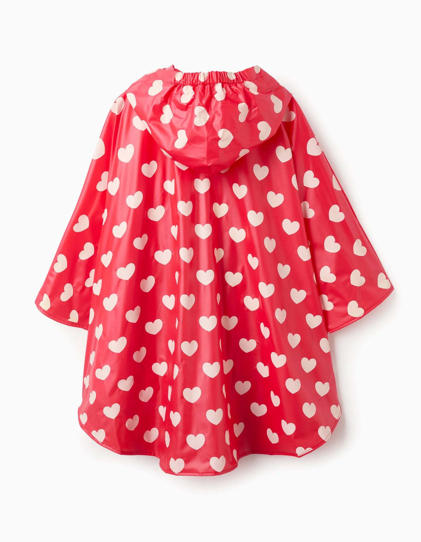 Waterproof Hooded Poncho for Girls 'Minnie', Red