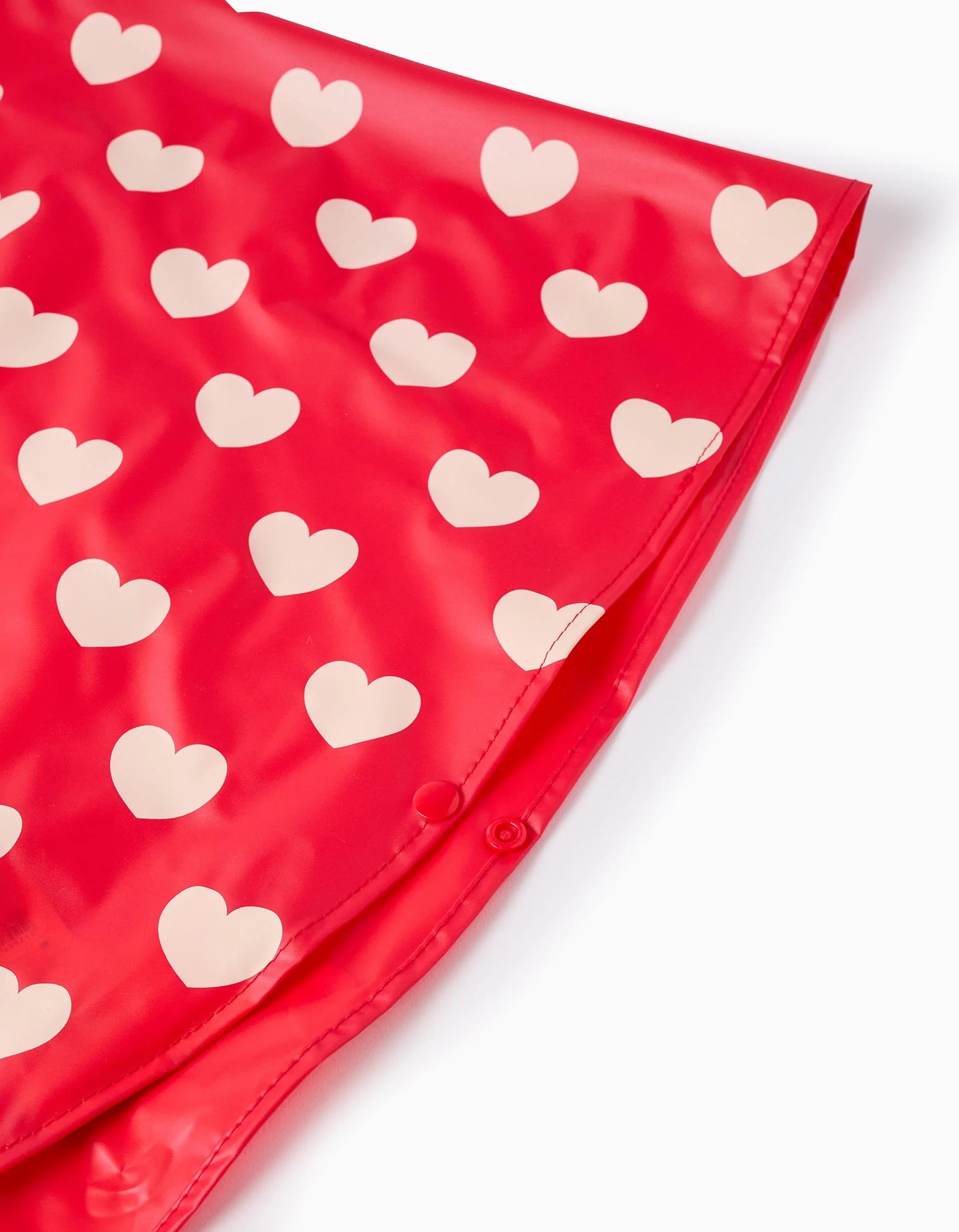 Waterproof Hooded Poncho for Girls 'Minnie', Red