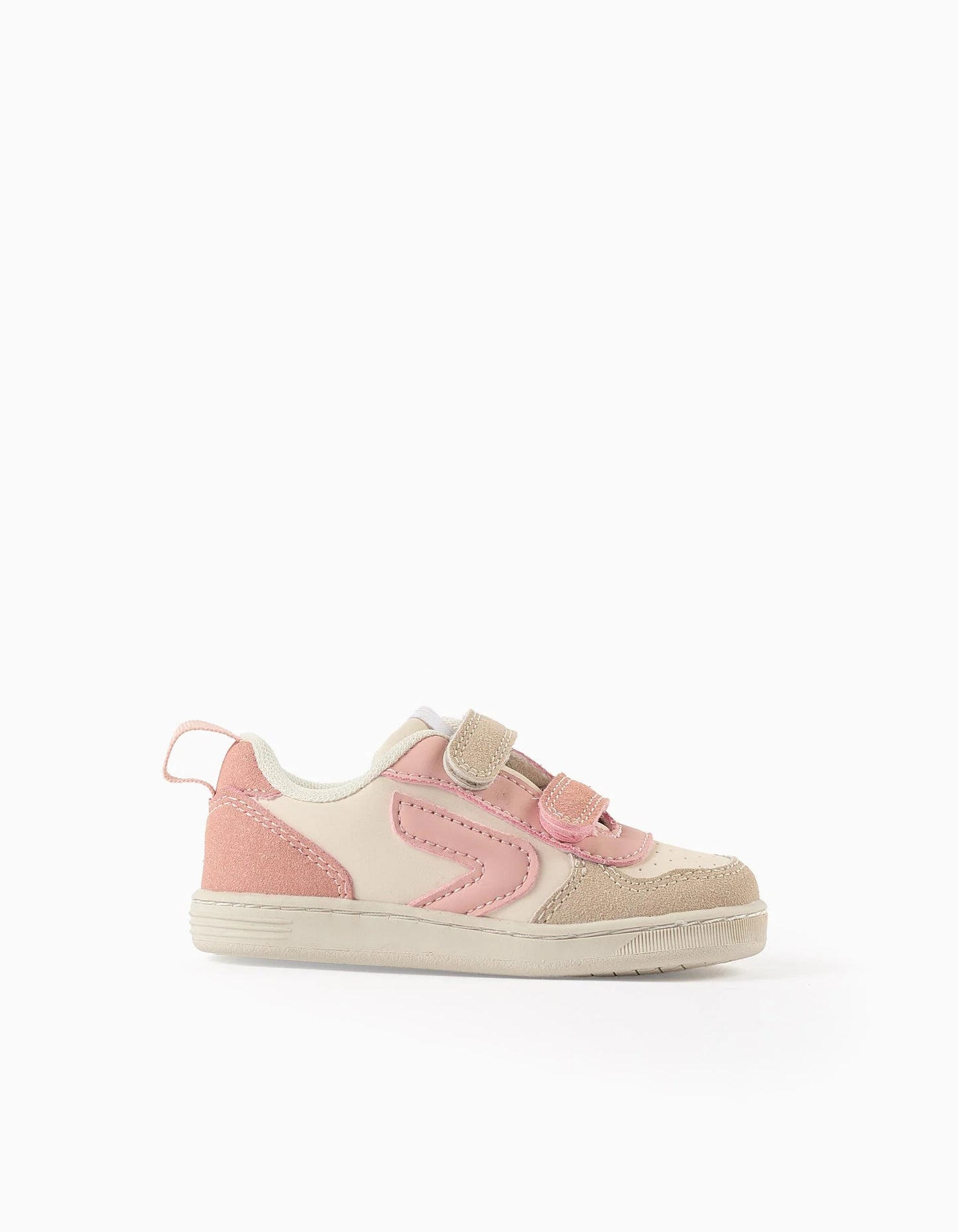 Touch-fastening Trainers for Baby Girls 'ZY Move', Beige/Pink