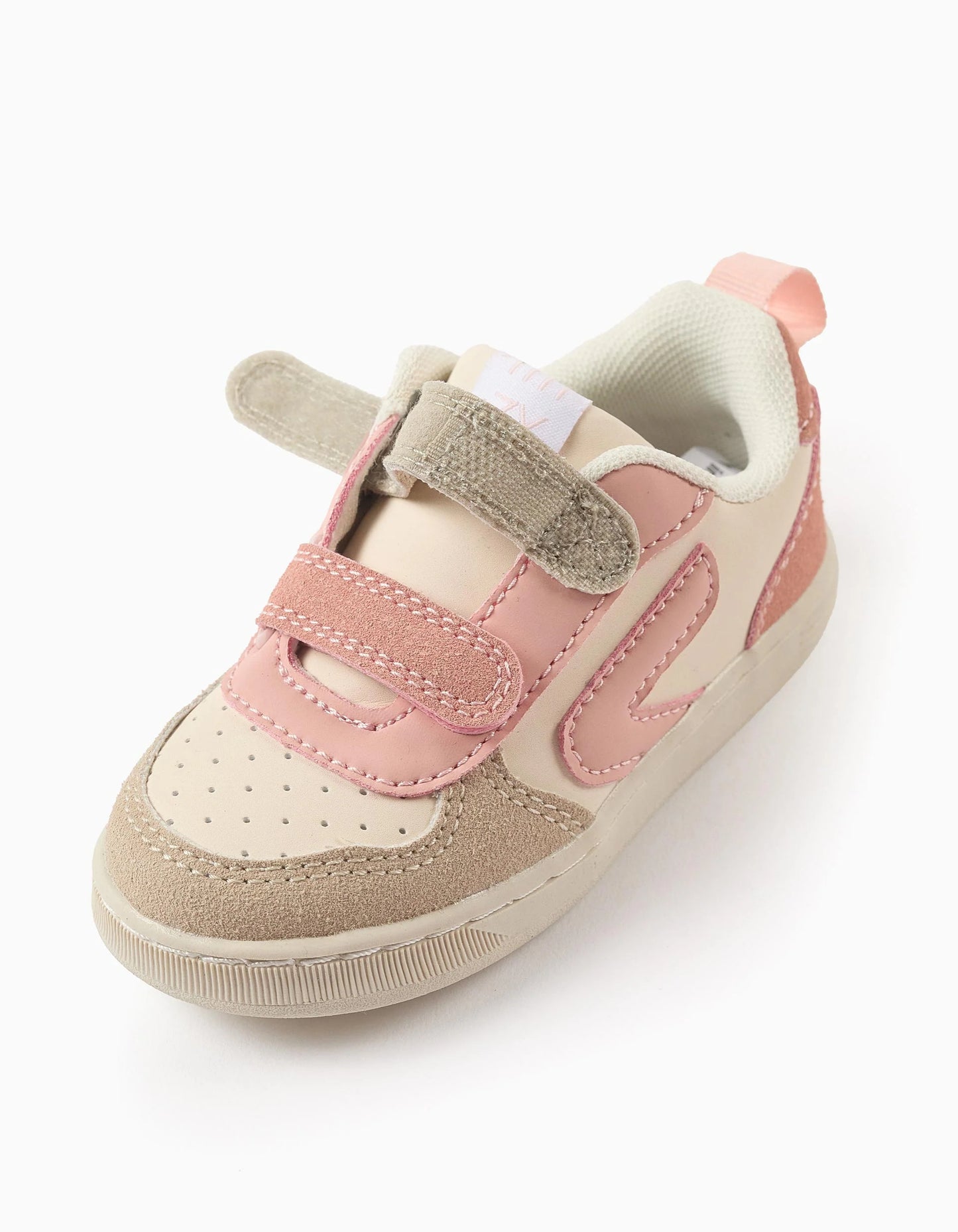 Touch-fastening Trainers for Baby Girls 'ZY Move', Beige/Pink