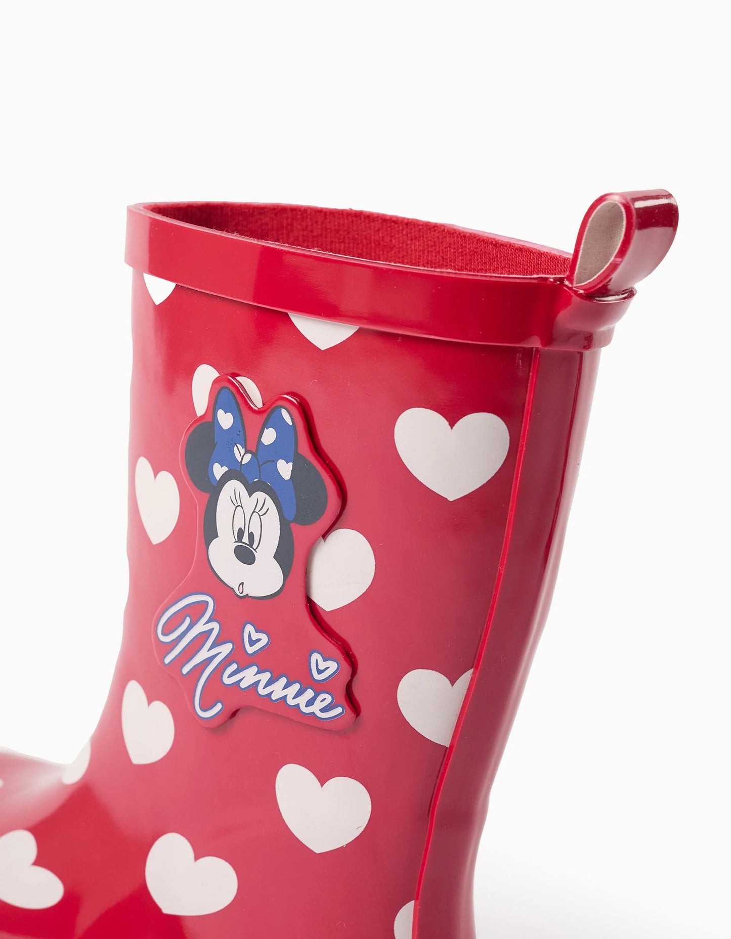 Wellies with Heart Pattern for Baby Girls 'Minnie', Red