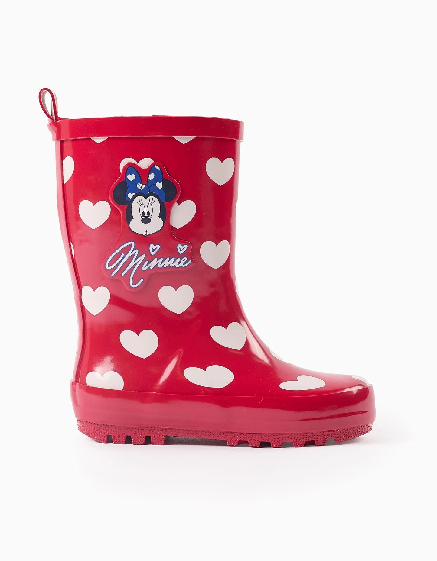 Wellies with Heart Pattern for Baby Girls 'Minnie', Red