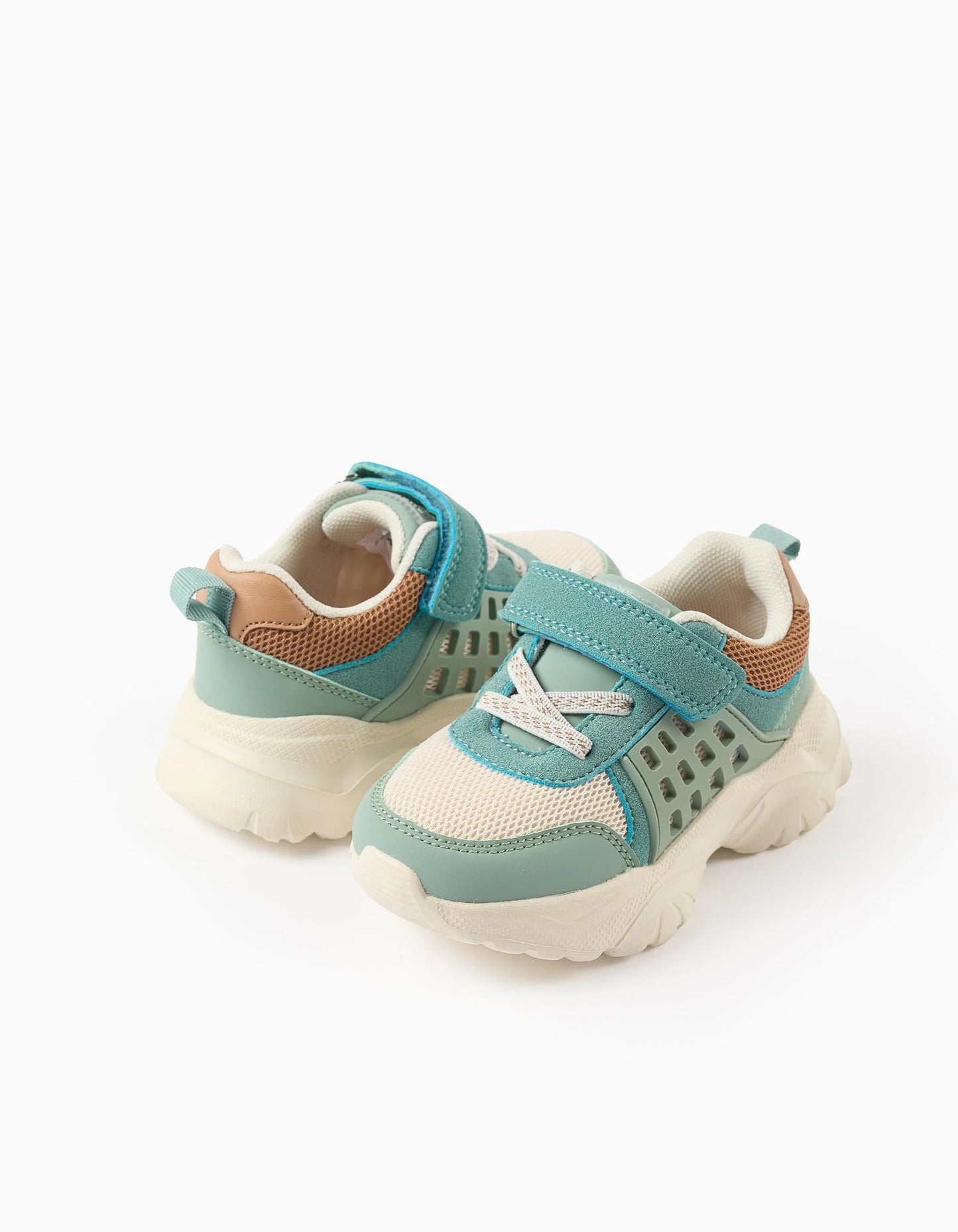 Superlight Runner Trainers for Baby Boys, Blue/Camel