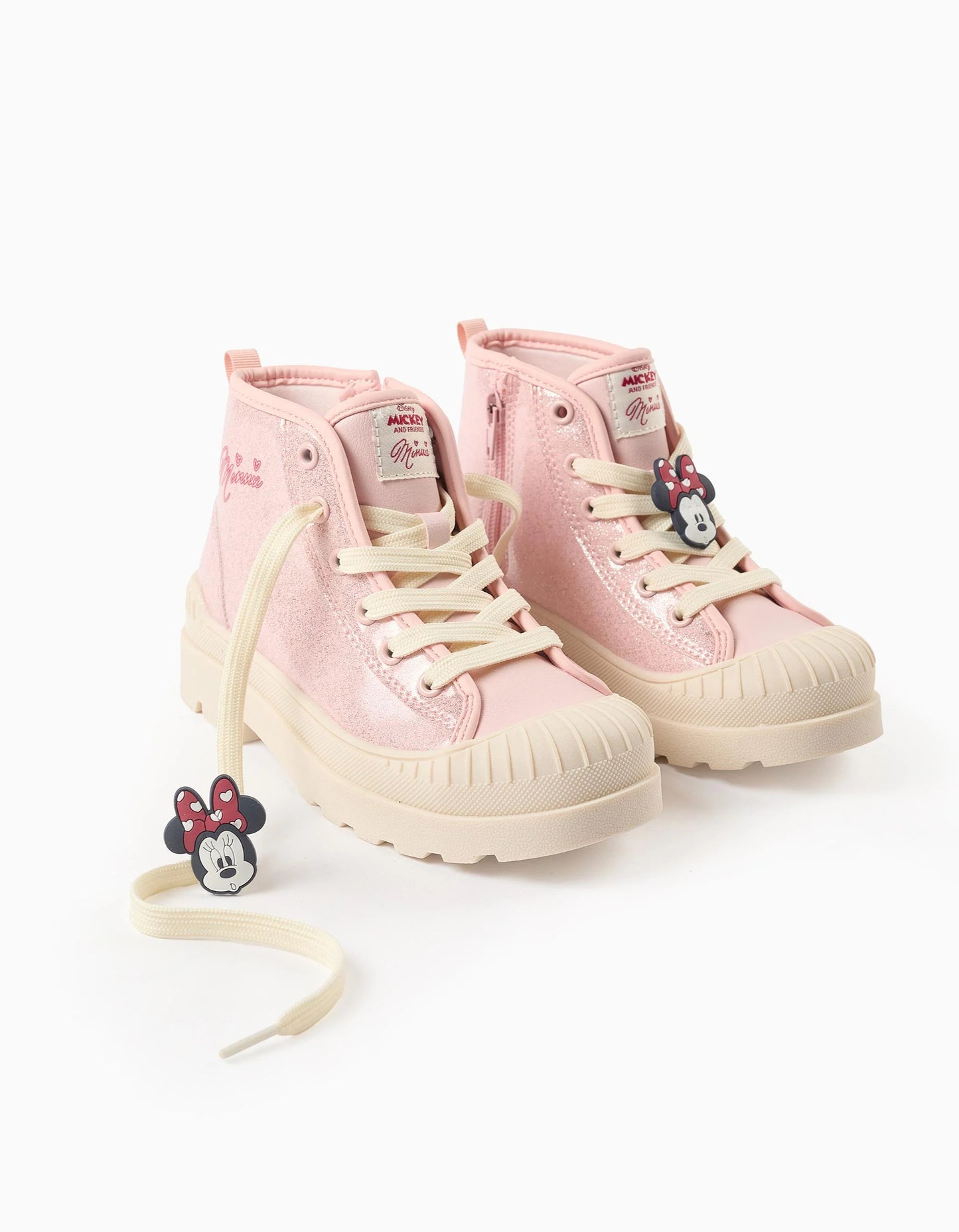 Boots with Glitter for Girls 'Minnie', Pink/Beige