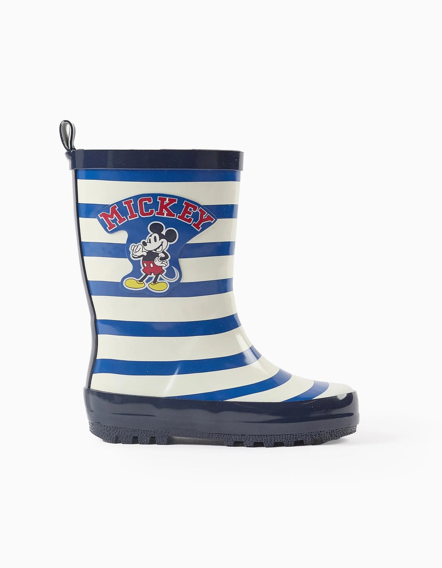 Mickey Striped Wellies for Baby Boys, Blue/White