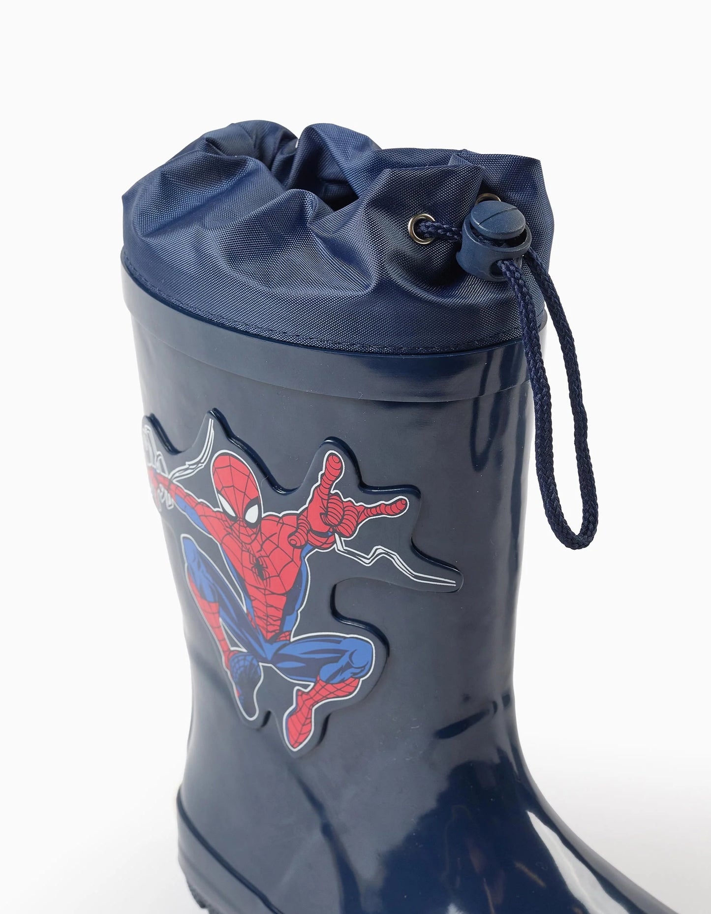 Adjustable Calf Wellies for Boys 'Spider-Man', Dark Blue