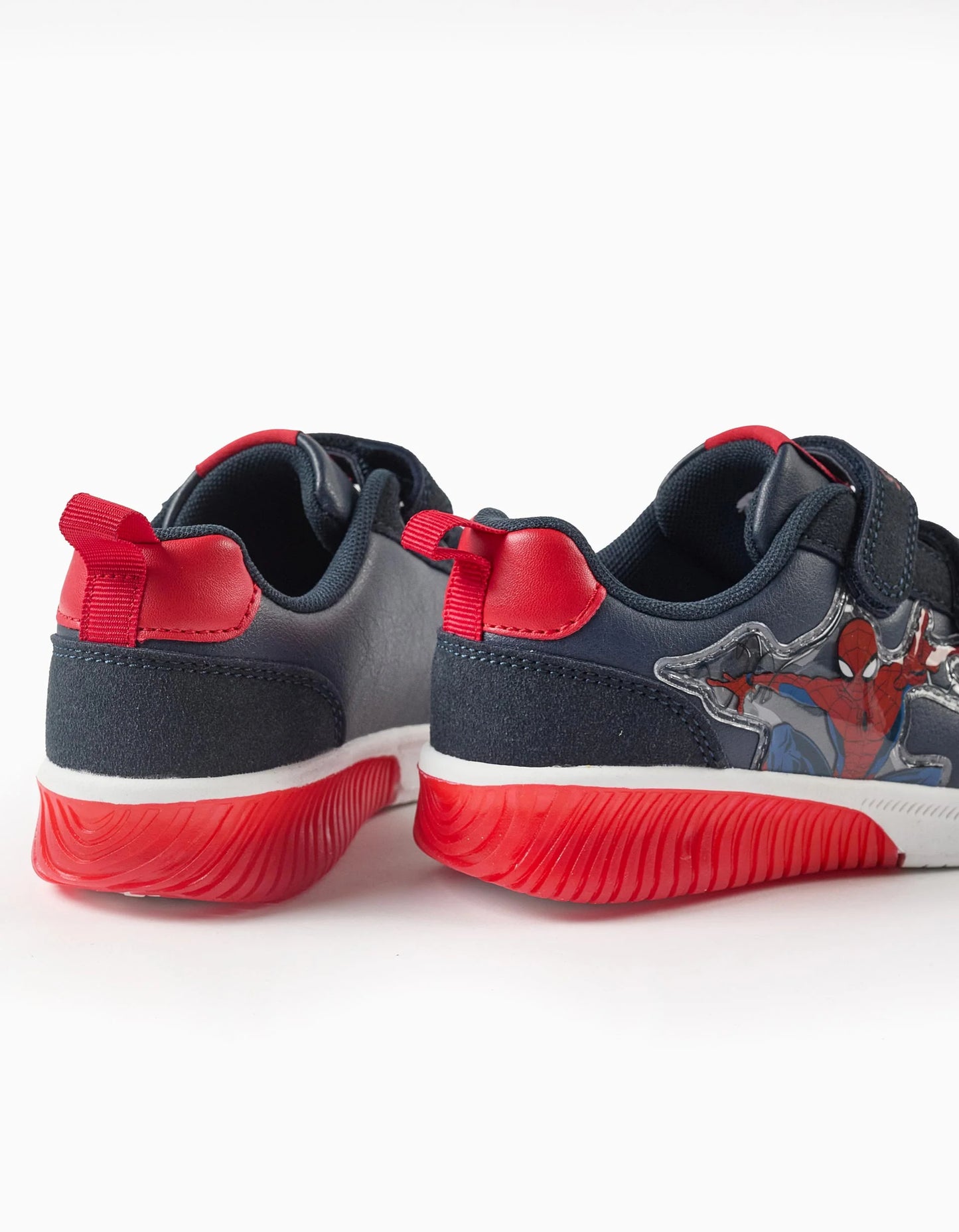 Trainers with Lights and Touch-Fastening Strap for Boys 'Spiderman', Blue