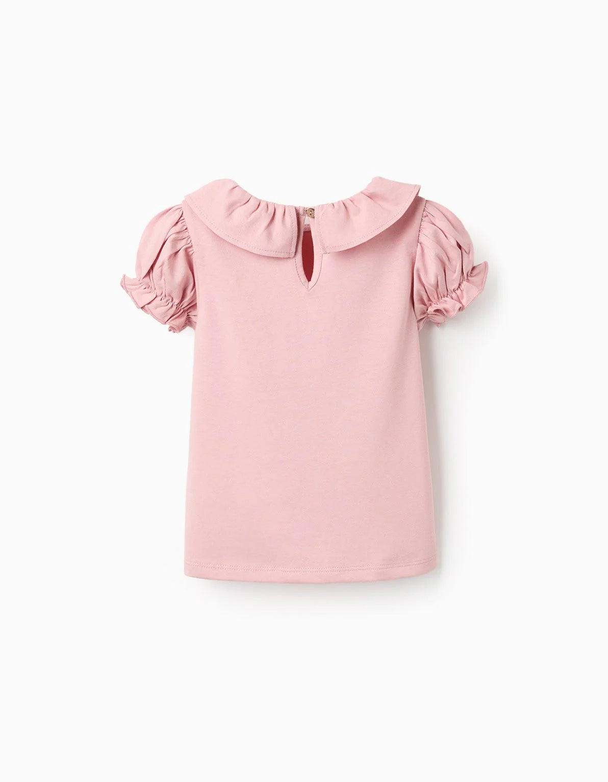 Cotton Ruffle T-shirt for Baby Girls 'Hope', Pink