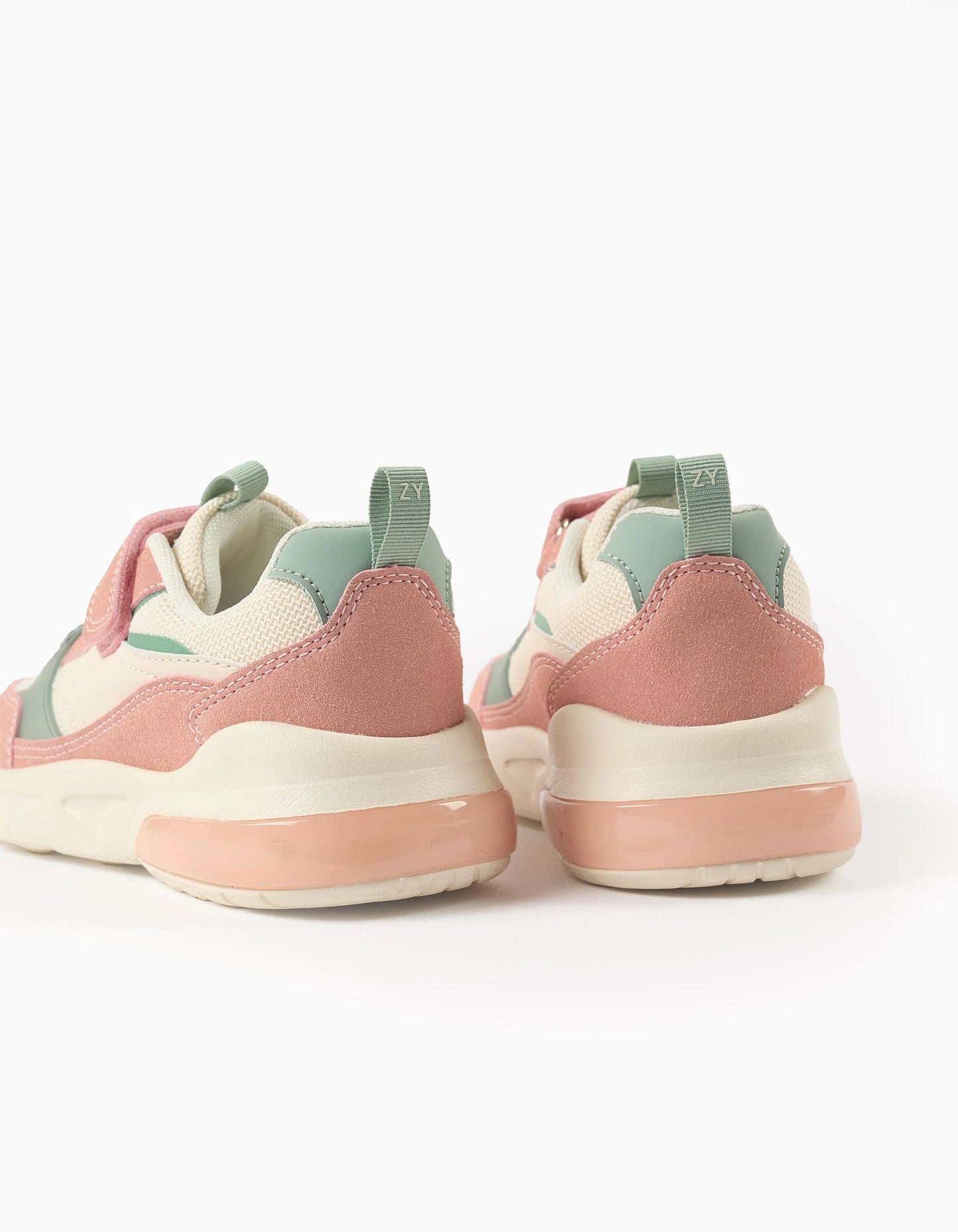 Light-up Trainers for Newborn Girls 'Superlight Runner', Pink/Beige